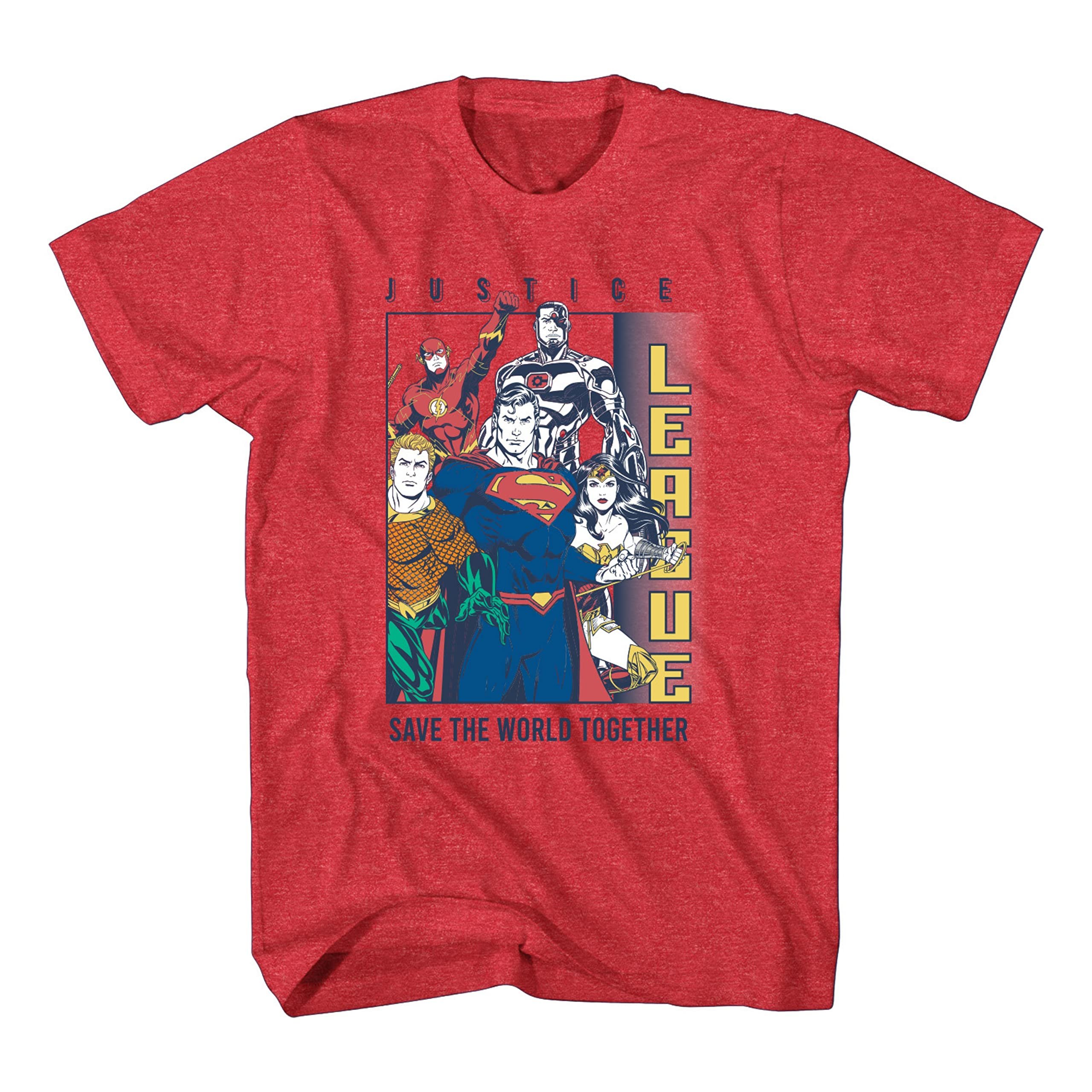Boys Justice League T-Shirt with Batman, The Flash, Wonder Woman - Picture 9 of 9
