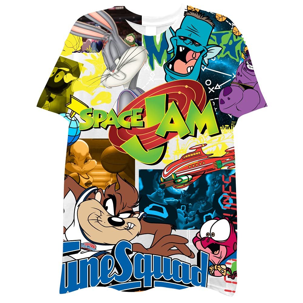 Men's Space Jam A New Legacy Short Sleeve T-Shirt- Looney Tunes Tune Squad...