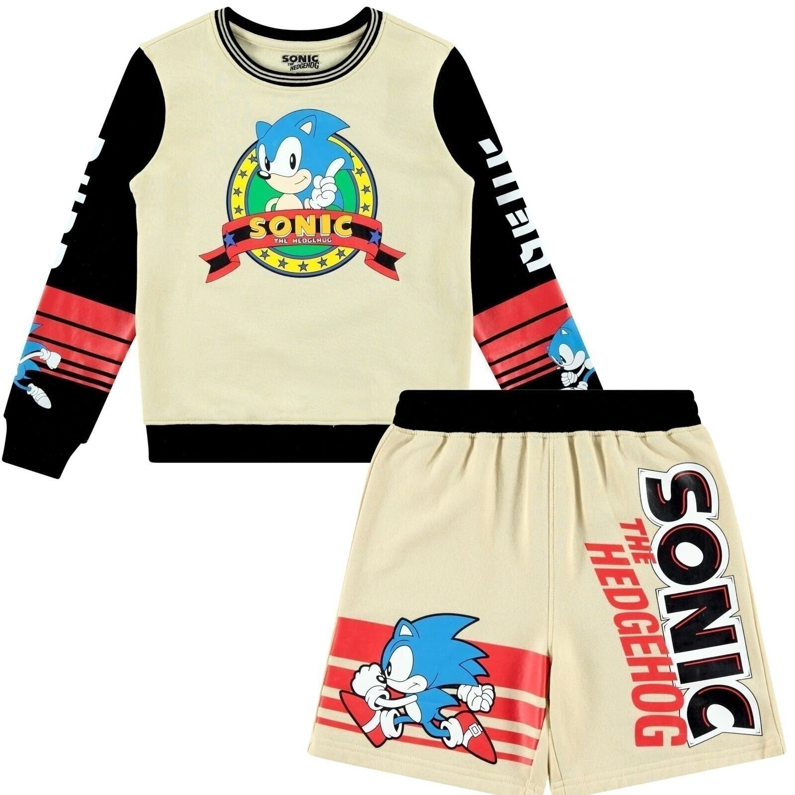 Boys Sonic The Hedgehog Sweatshirt and Shorts Clothing Set- Little and Big... - Picture 1 of 9