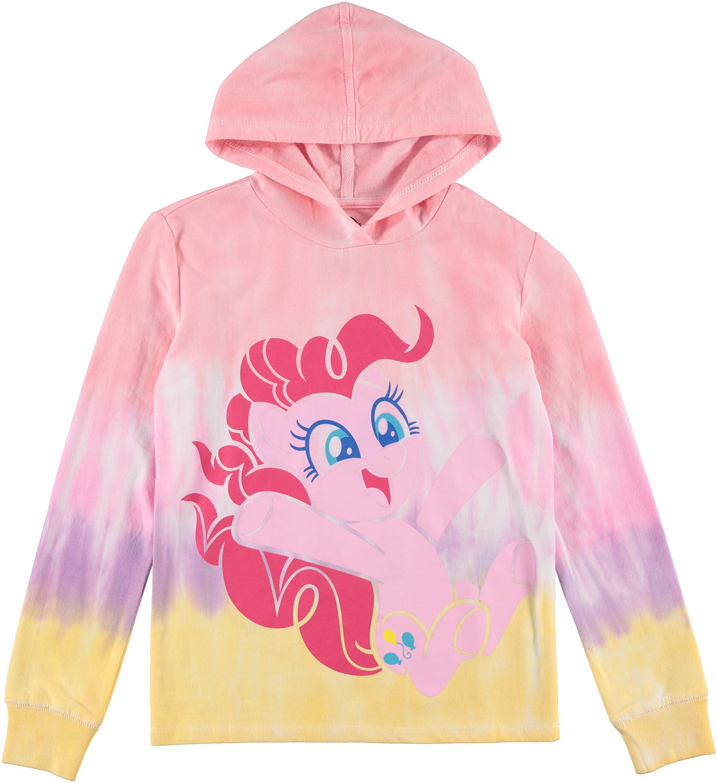 My Little Pony Girls Tie Dye Graphic Hoodie - Rainbow Dash/Pinkie Pie Sizes 4-16 - Picture 9 of 10