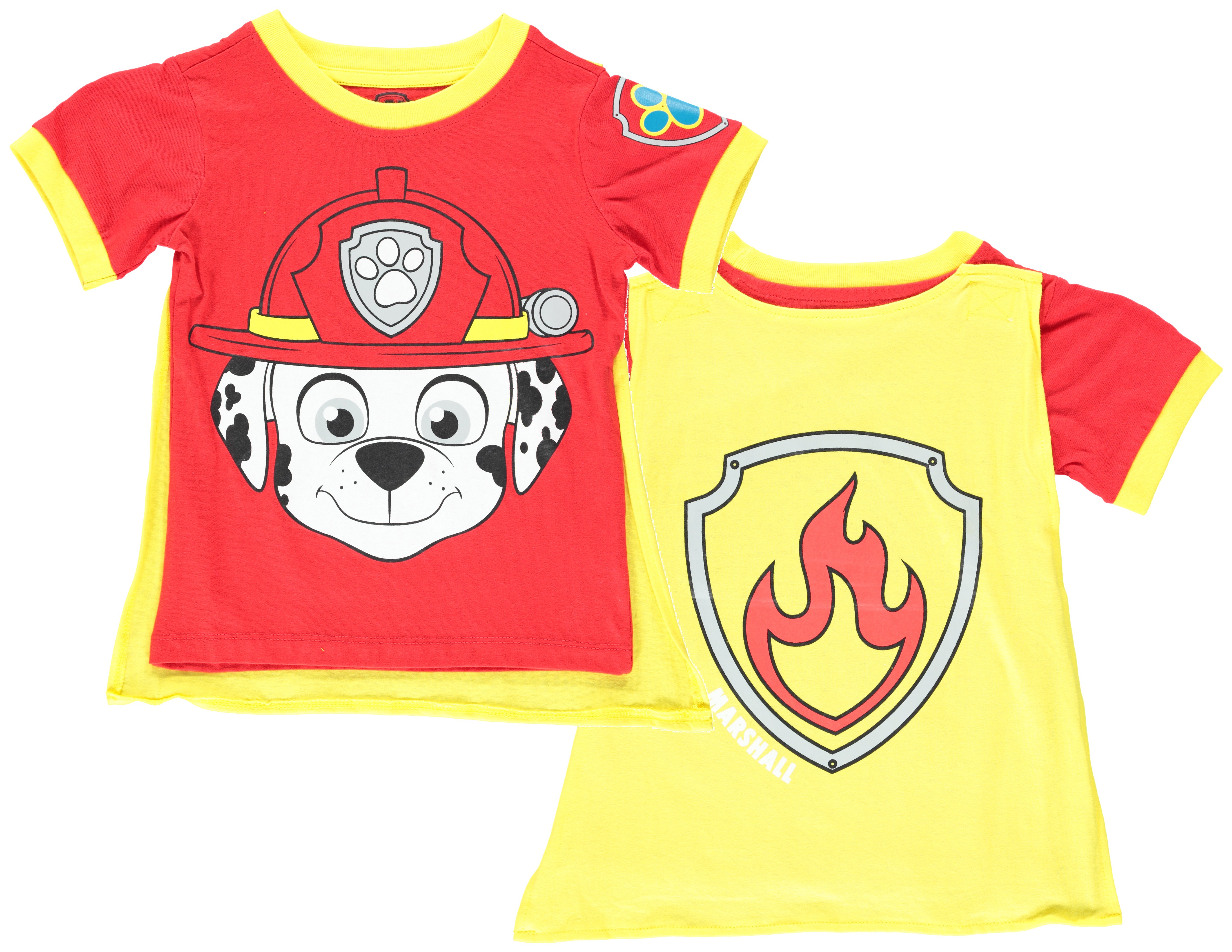 Nickelodeon Paw Patrol Ringer T-Shirt with Cape - Chase, Skye | eBay