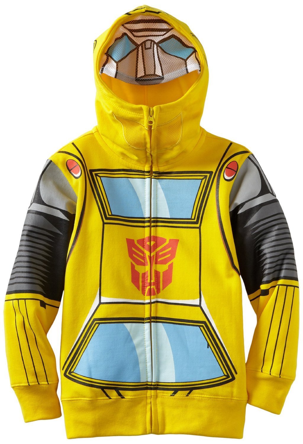 Transformers Boy's 2-7 Tranformers Bumblebee Costume Hoodie, Yellow, 3T - Picture 7 of 7