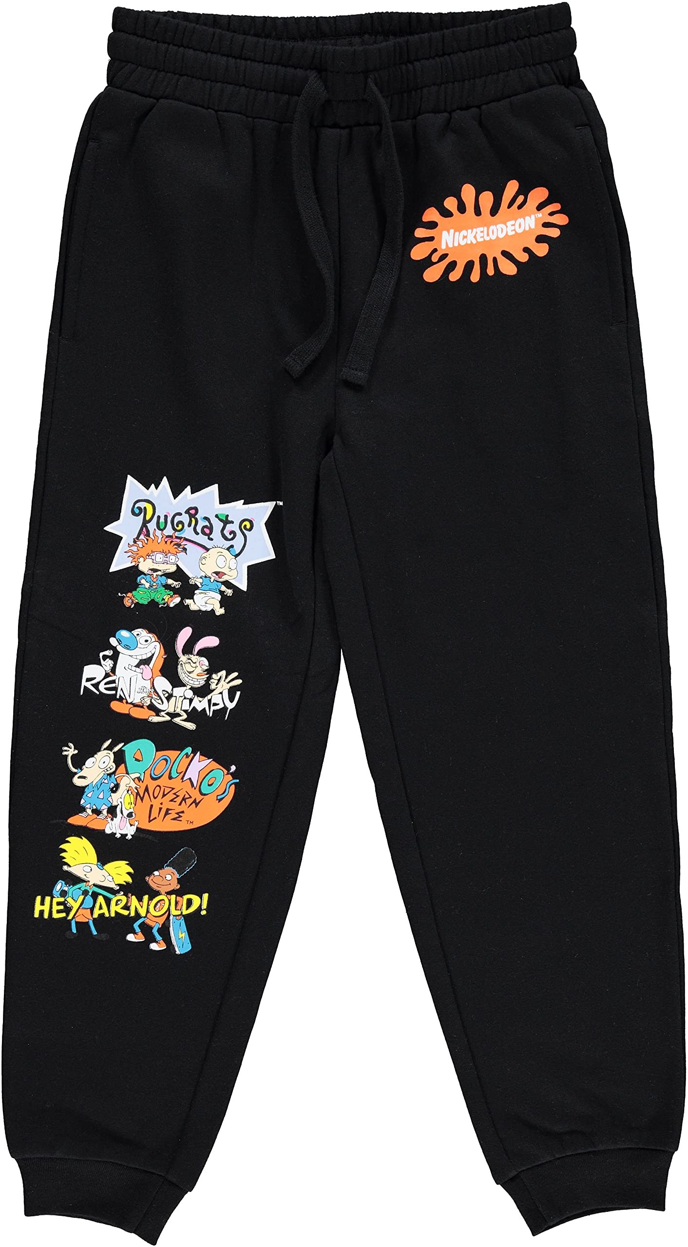 Nickelodeon Boys Jogger Sweatpants - Rugrats, Ren and Stimpy, Hey Arnold and... - Picture 8 of 8