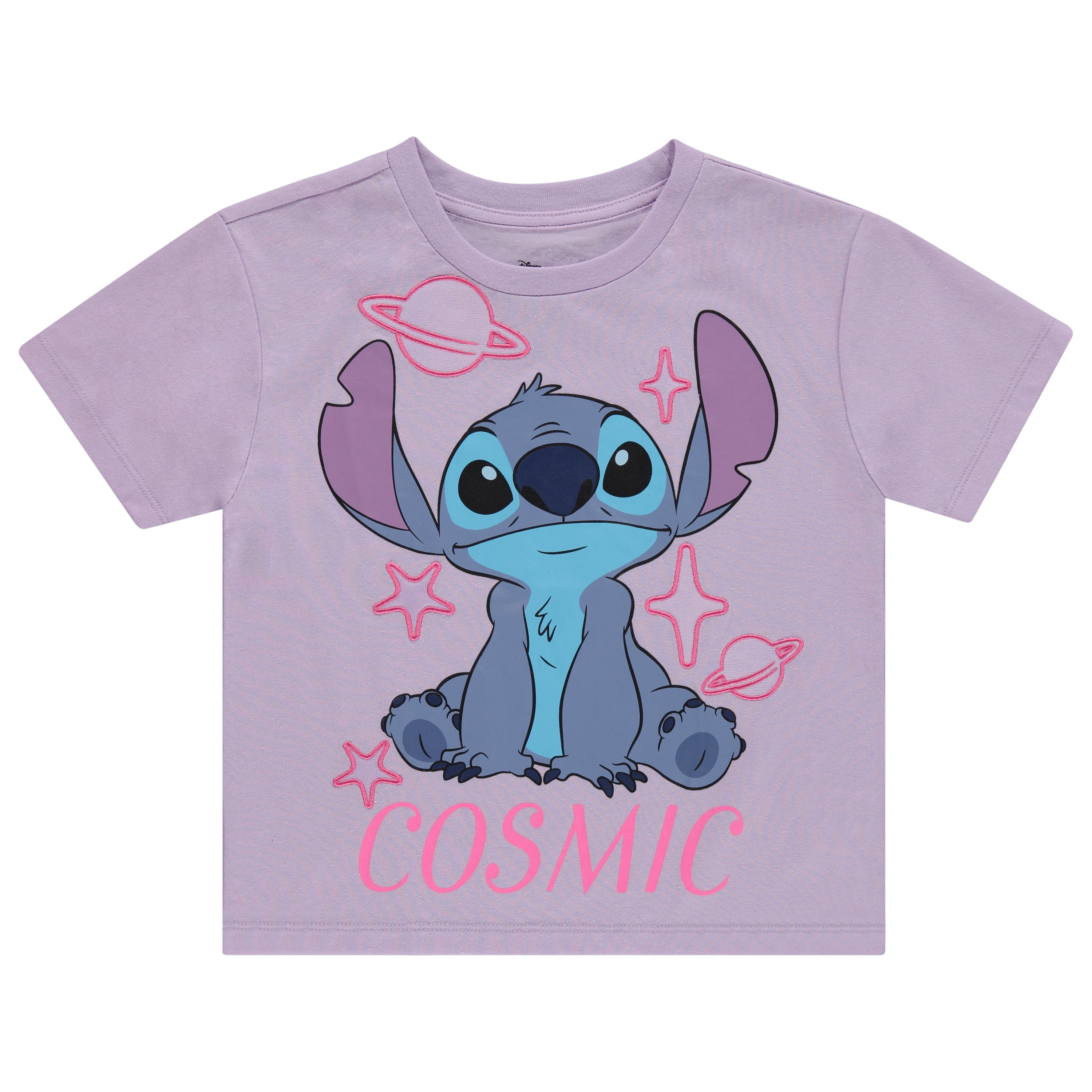 Disney Lilo and Stitch Girls Short Sleeve T-Shirt- Stitch Girls Tee Sizes 4-16 - Picture 7 of 8