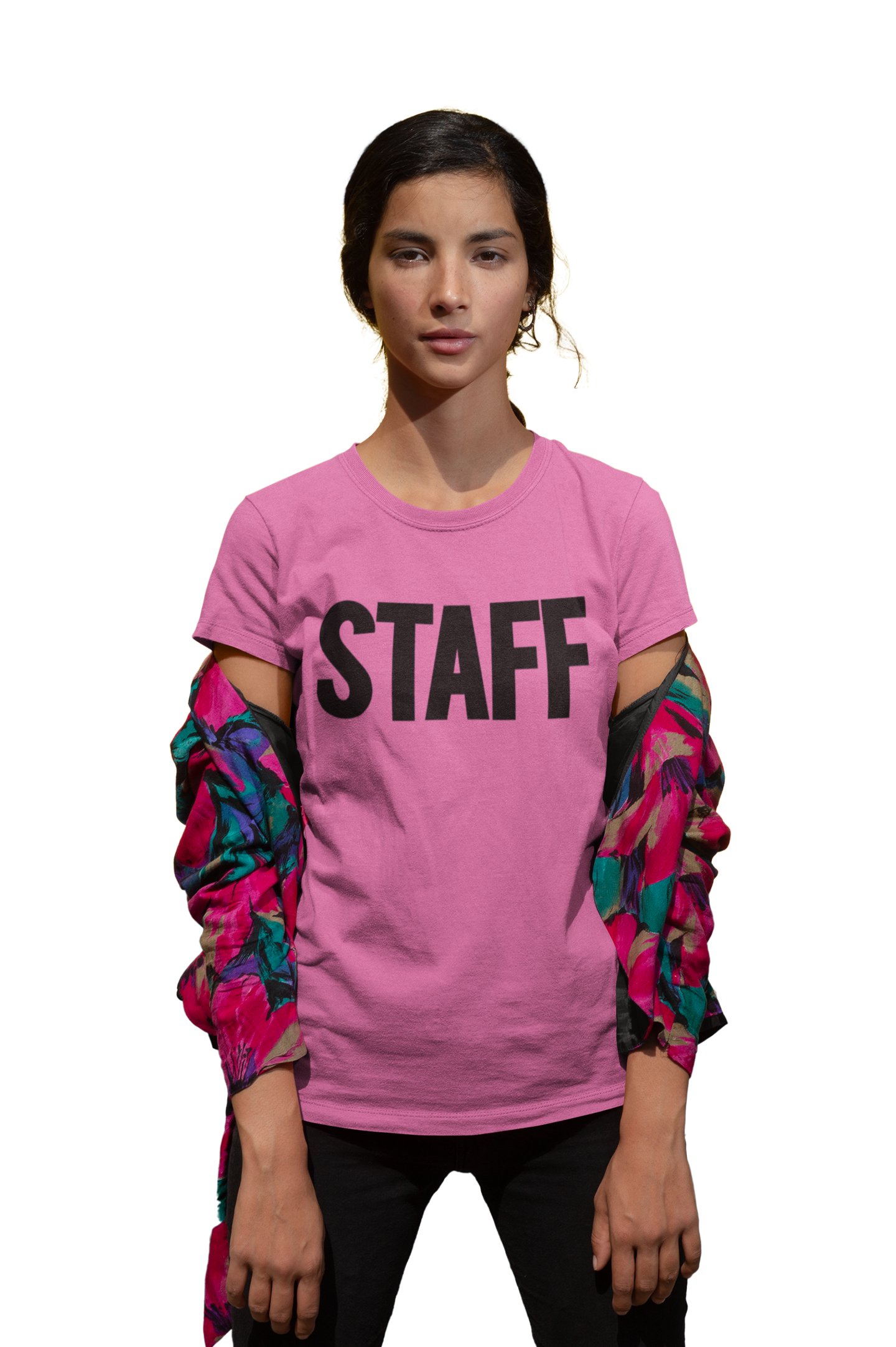 Camiseta de trabajo delantera y trasera con serigrafía para mujer - Imagen 7 de 11