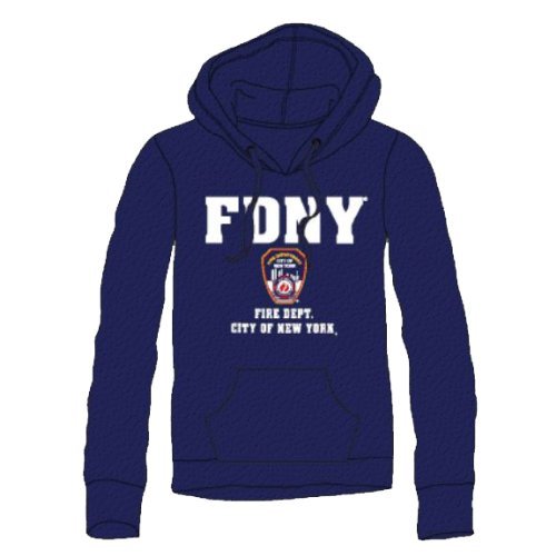 FDNY Hoodie Sweatshirt New York City Fire Department Navy