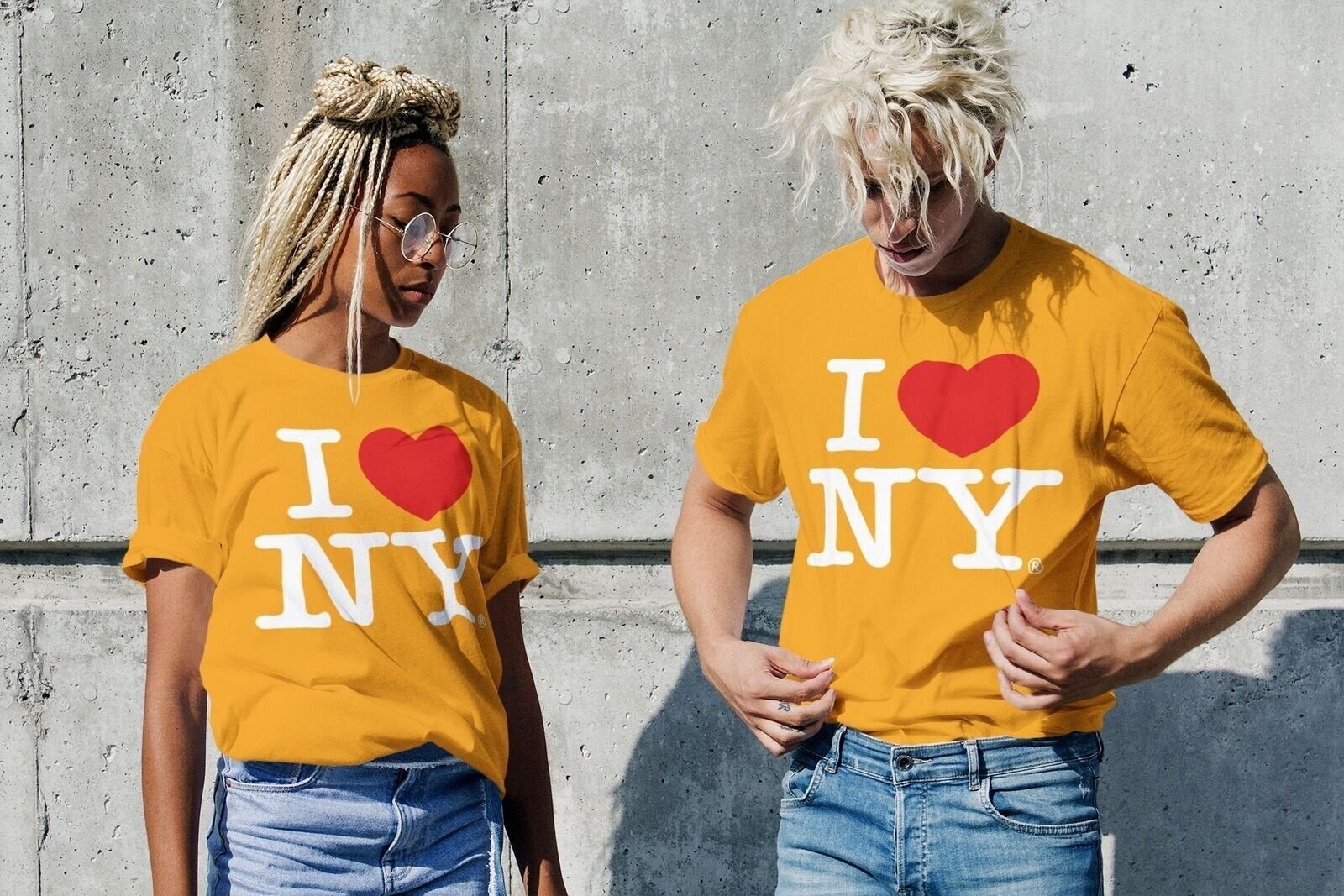 Men's I Love NY Officially Licensed Adult Unisex Tees (White) - Picture 12 of 12