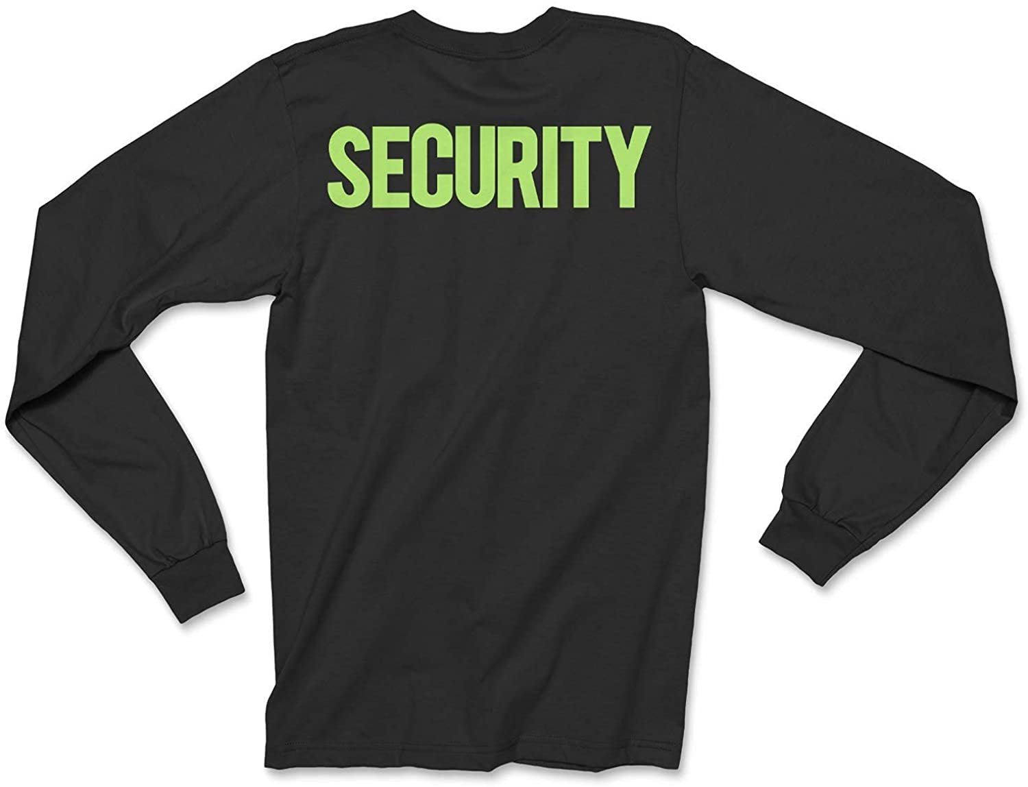 Men's Long Sleeve Security T-Shirt Bright & Bold Screen Printed