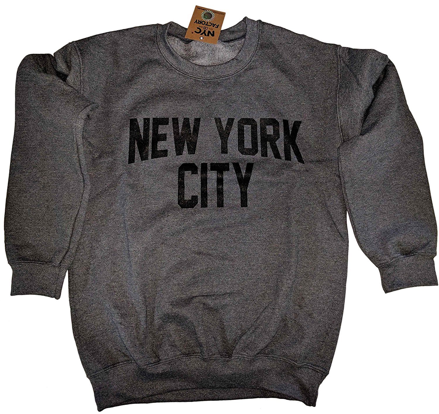 New York City Mens / Unisex Sweatshirt Dark Heather Charcoal