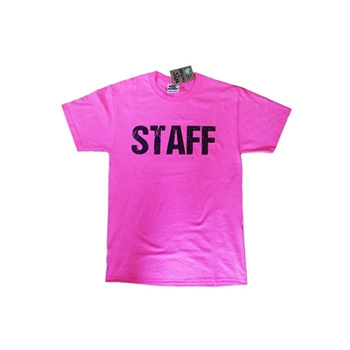 Nyc Factory Staff Tee Neon Rosa Unisex Shirt T-Shirt Event Personell Nyc Facto - Imagen 8 de 8