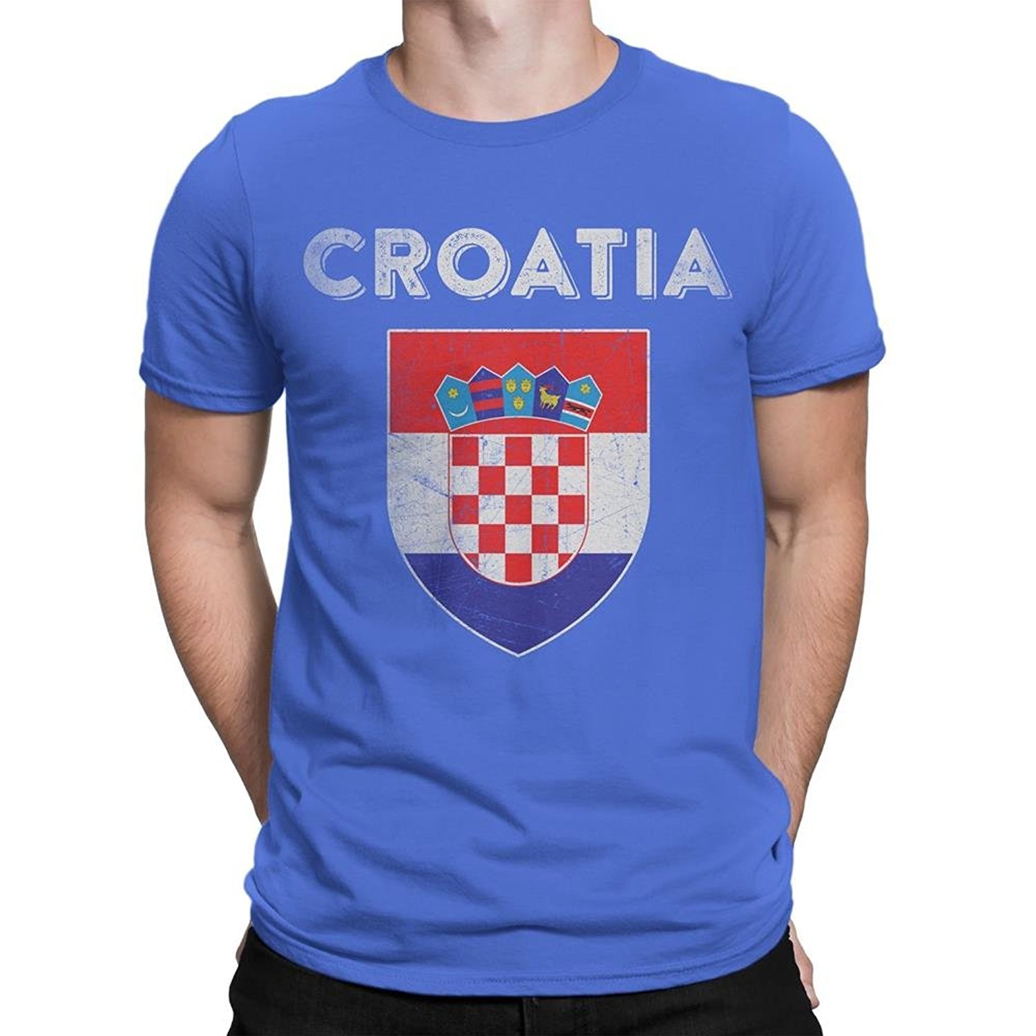 Details About Nyc Factory Croatia Flag Tee T Shirt Mens Distressed Retro Ii Shirt