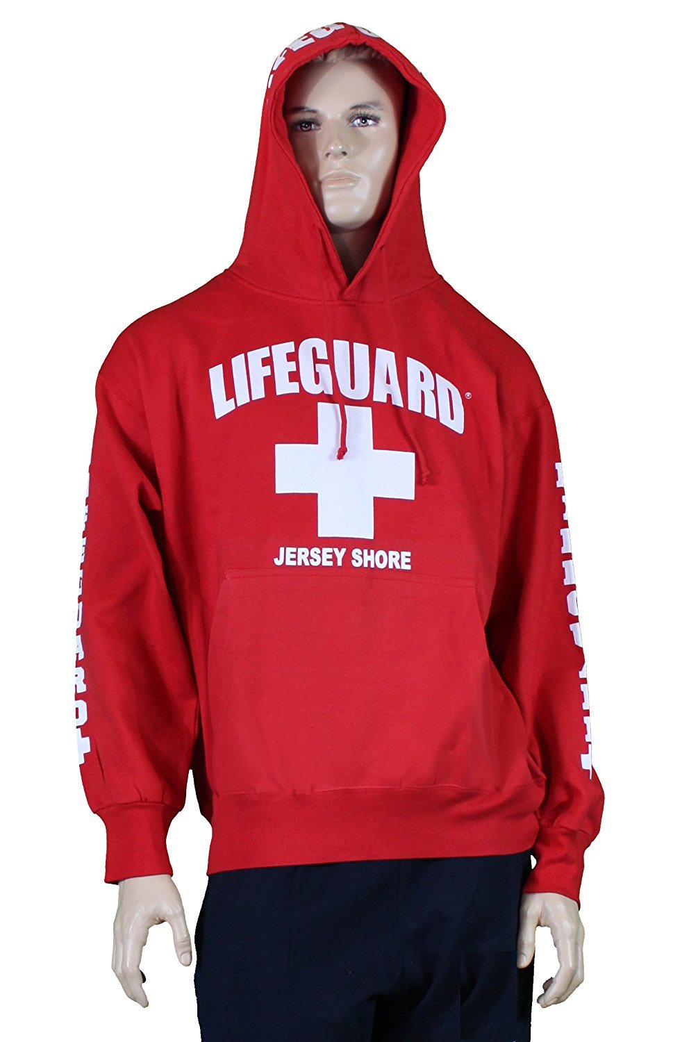 Lifeguard Jersey Shore NJ Life Guard Sweatshirt Red XL