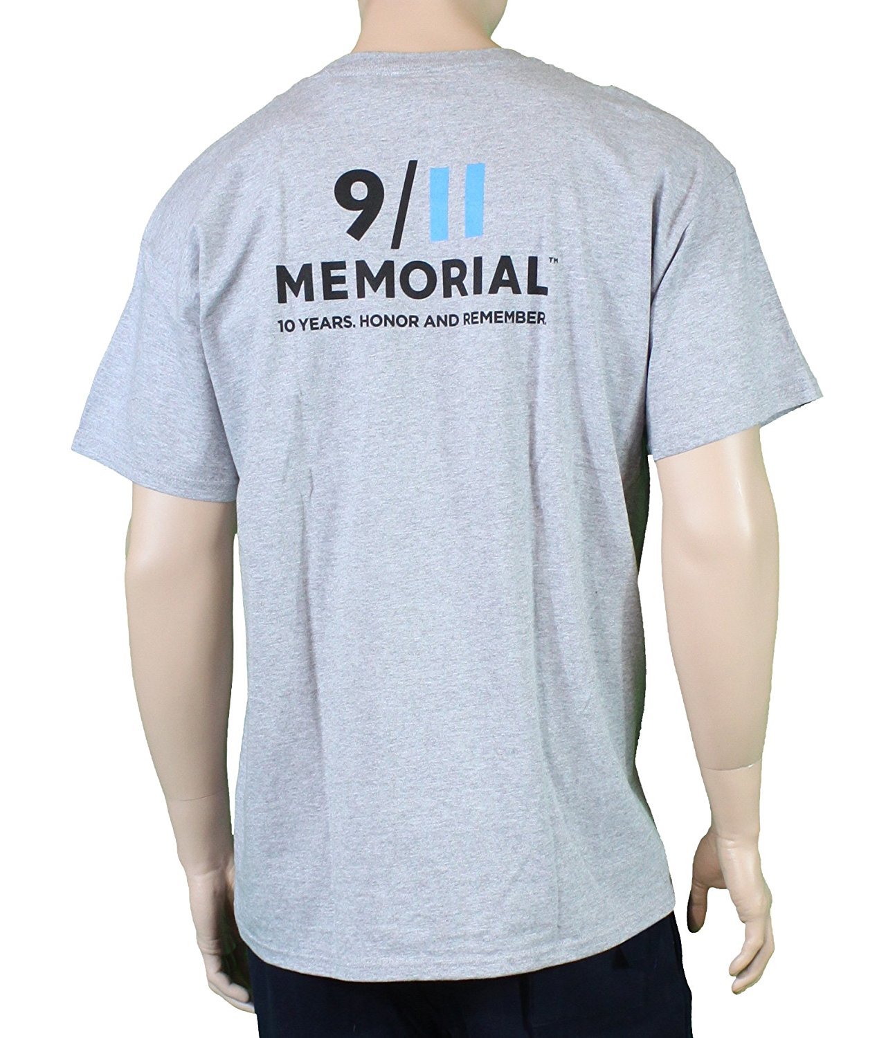 9/11 Official Licensed Memorial Tee FDNY Short Sleeve T-Shirt Gray