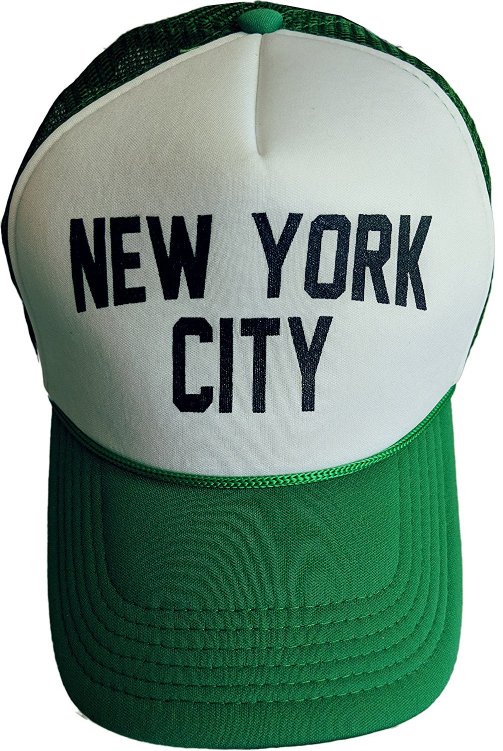 NYC Factory New York City Baseball Hat Screen-Printed Mesh Trucker Cap