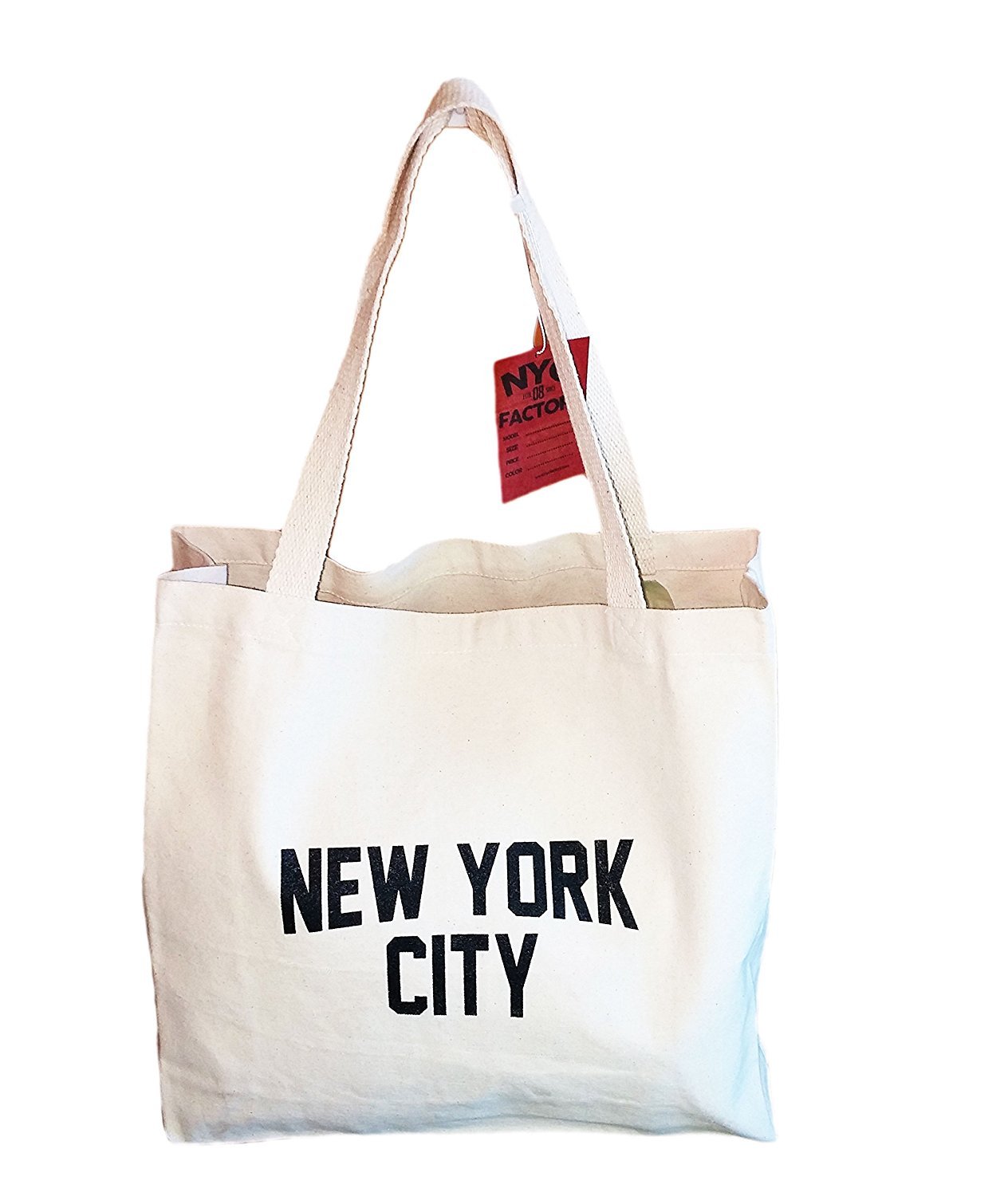 Gusseted New York City Tote Bag Lennon NYC Style Shopping Gym Beach | eBay