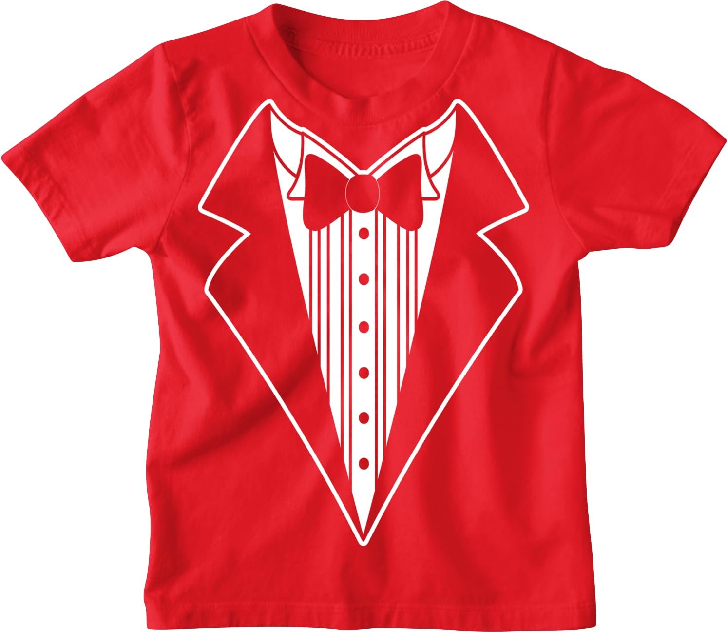 Kids Funny Tuxedo Tee T-Shirt Boys & Girls Formal Tux Tee Youth - Picture 13 of 15