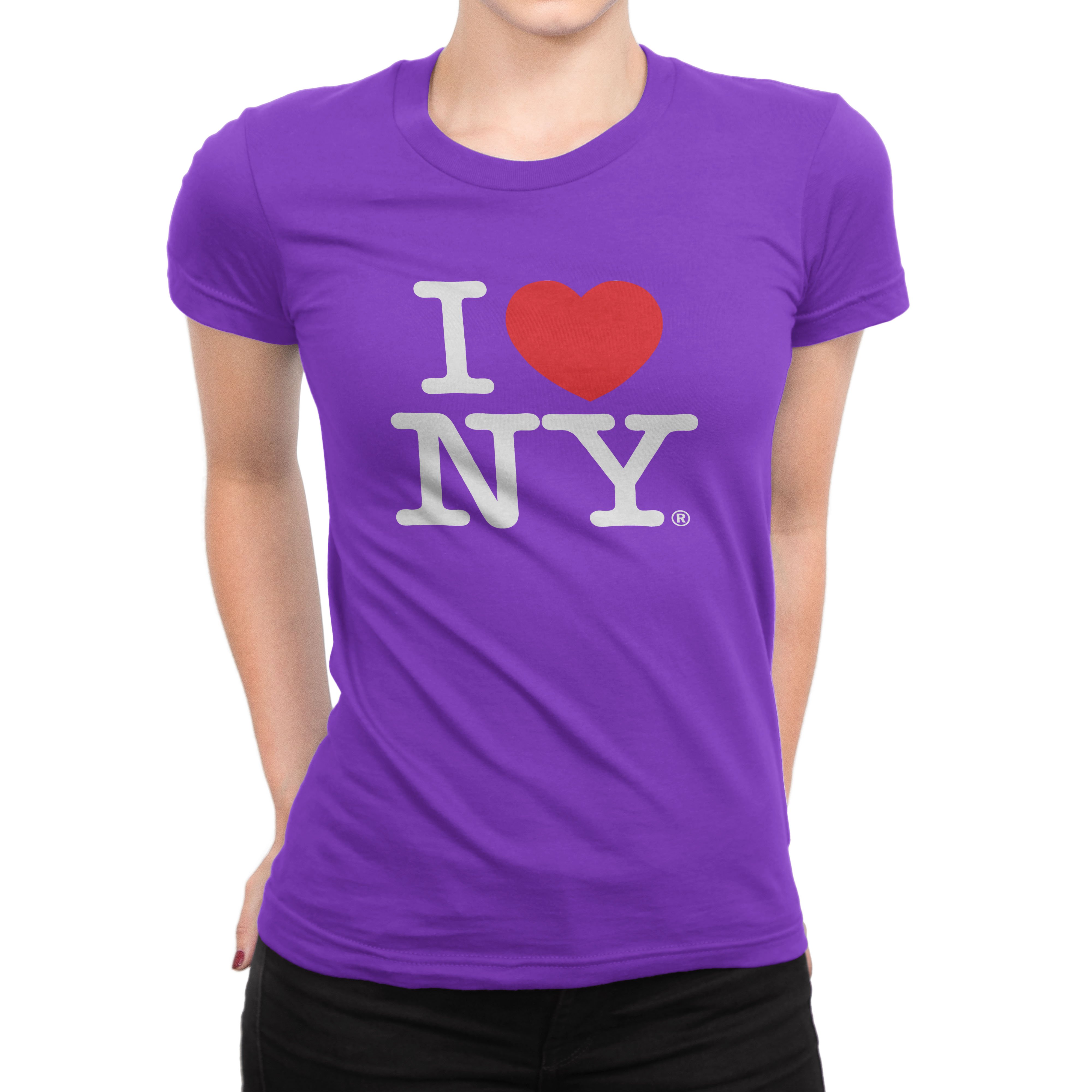 I Heart Love NY New York Ladies Womens Lady Fitted T-Shirt