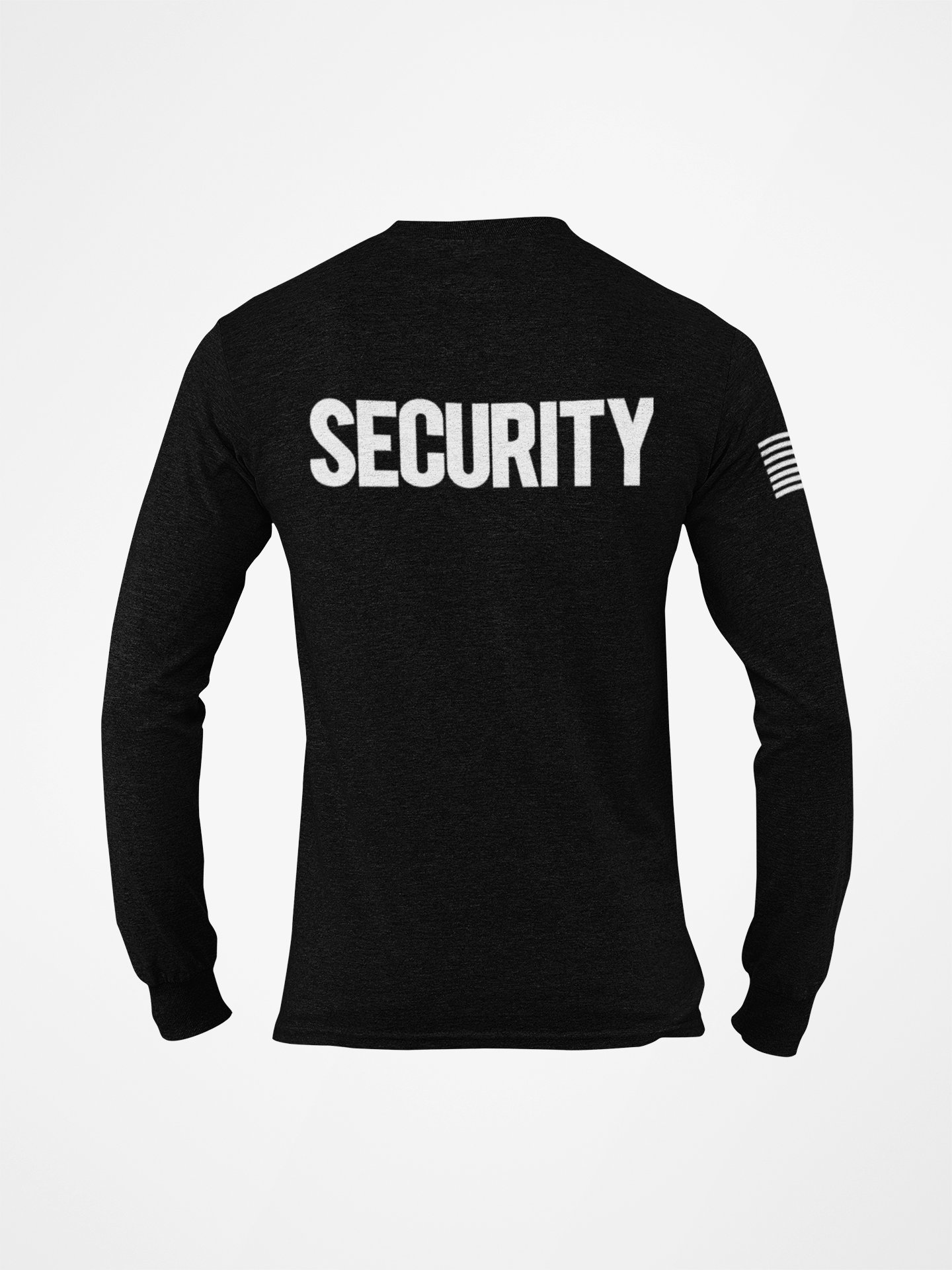 Men's Long Sleeve Security T-Shirt Bright & Bold Screen Printed