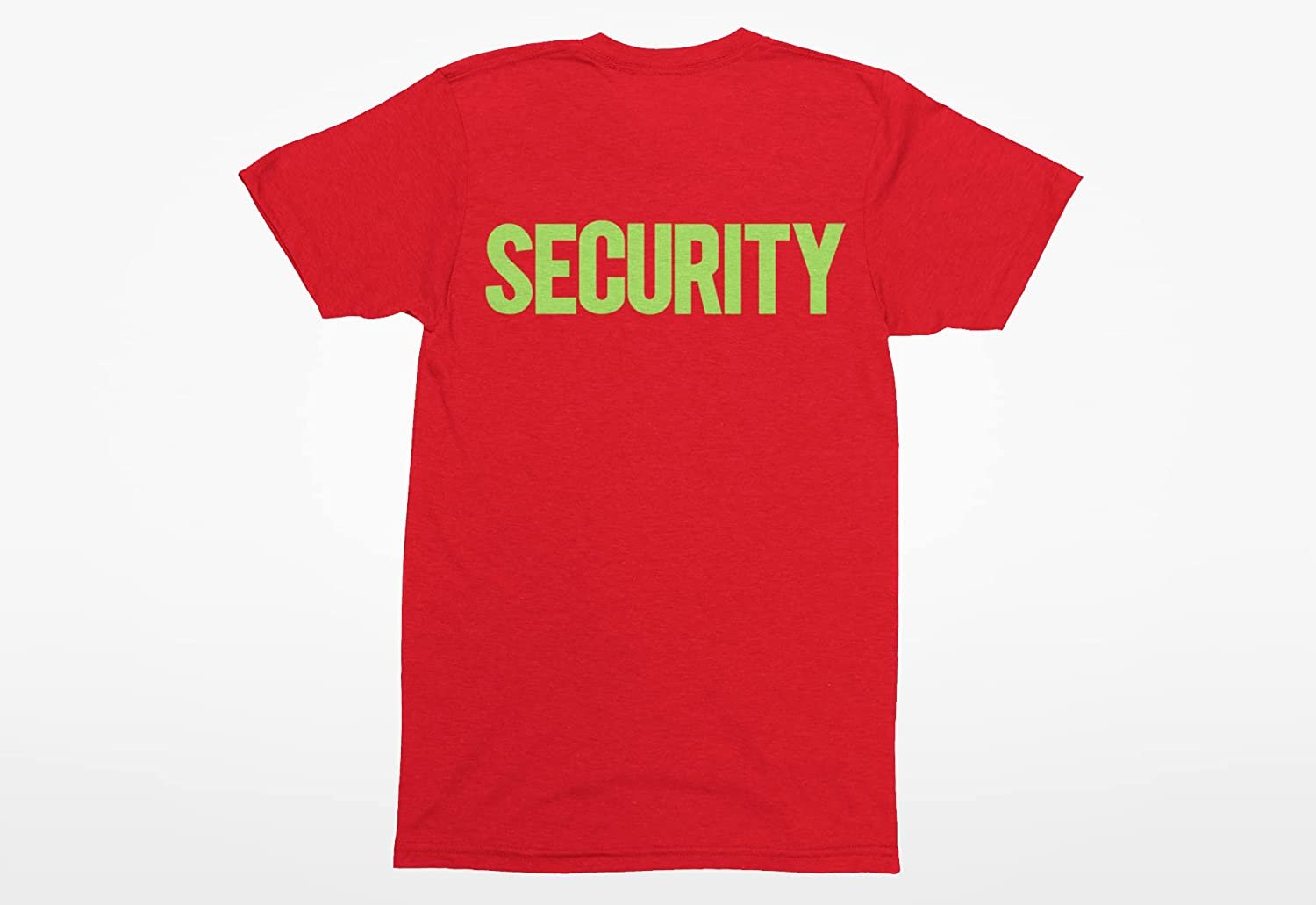 Security T-Shirt Front Back Print Men's Tee Staff Event Uniform Bouncer Screen Printed