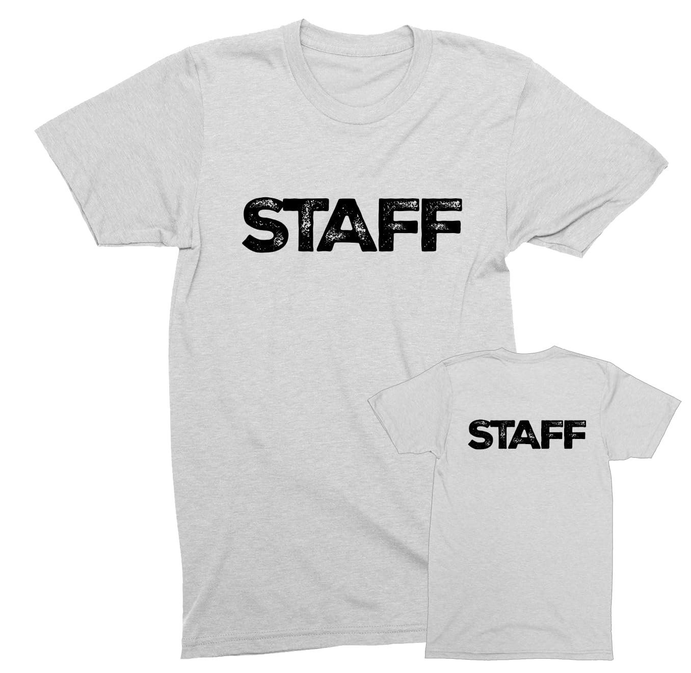 Camisetas Staff - Unisex para hombre - Diseño rústico - Camisetas de algodón suave (NR-A, delanteras y... - Imagen 7 de 17
