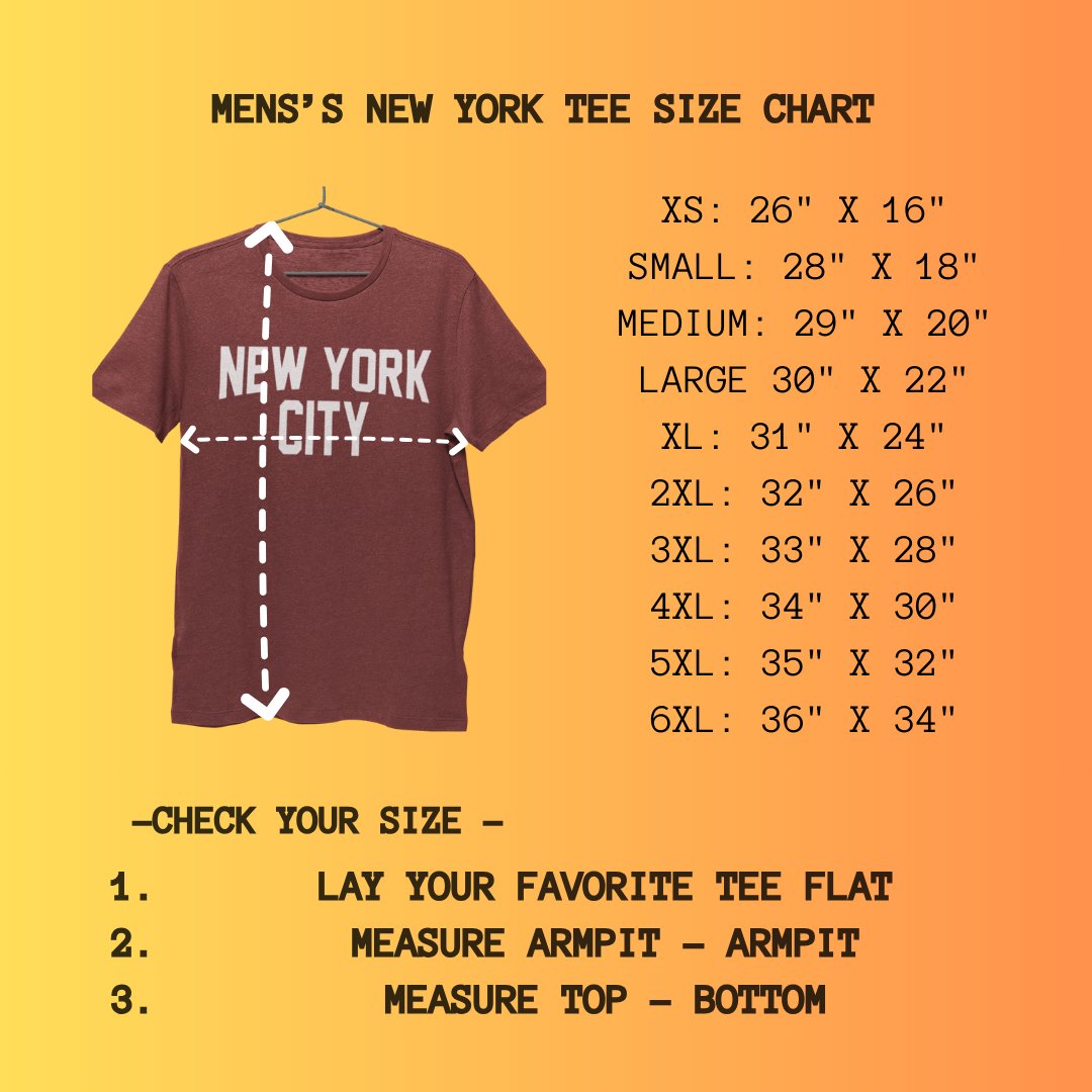 New York City Unisex T-Shirt Screen-Printed Tee (Heather Red)