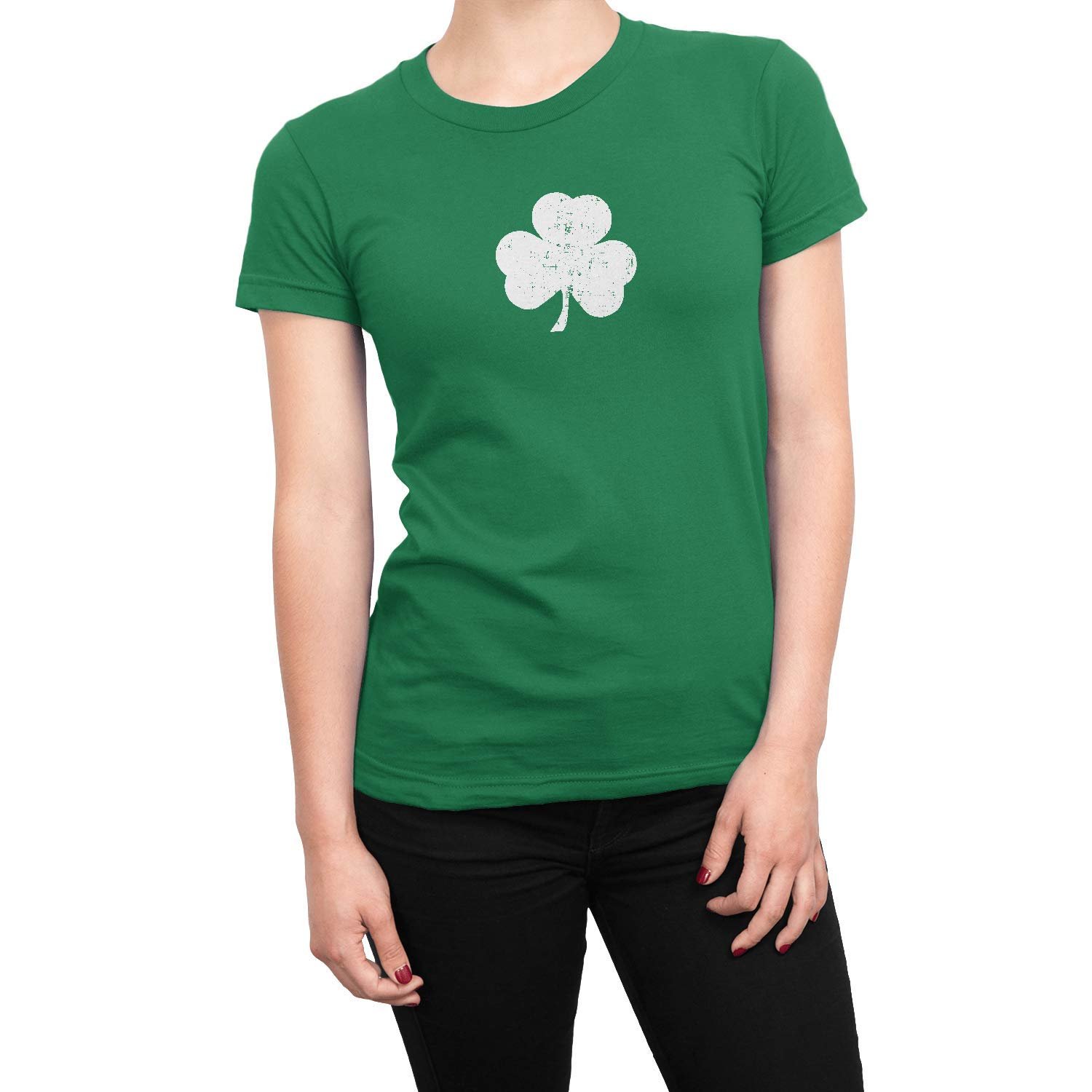 Ladies Shamrock Tee's St Patrick's Day Women's Party Irish Green Shirts