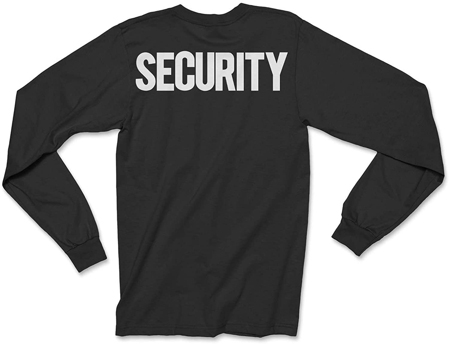 Men's Long Sleeve Security T-Shirt Bright & Bold Screen Printed