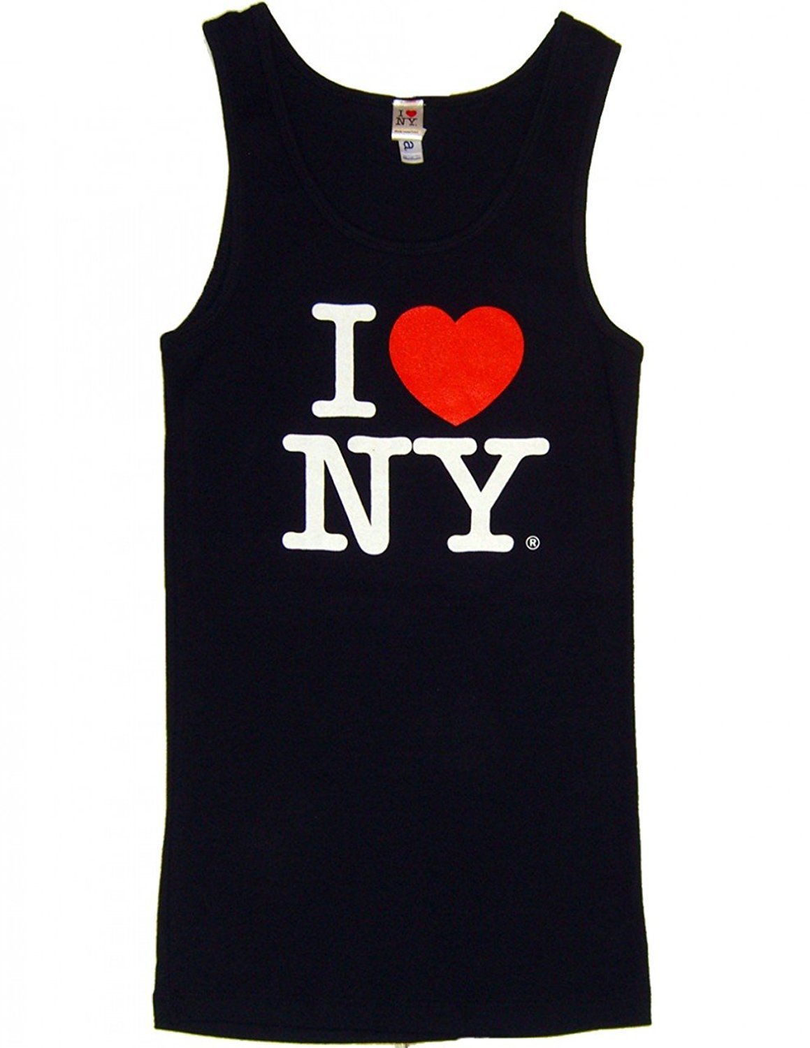 I Love NY Ladies Tank Top-Ladies (Fitted) Color: Black