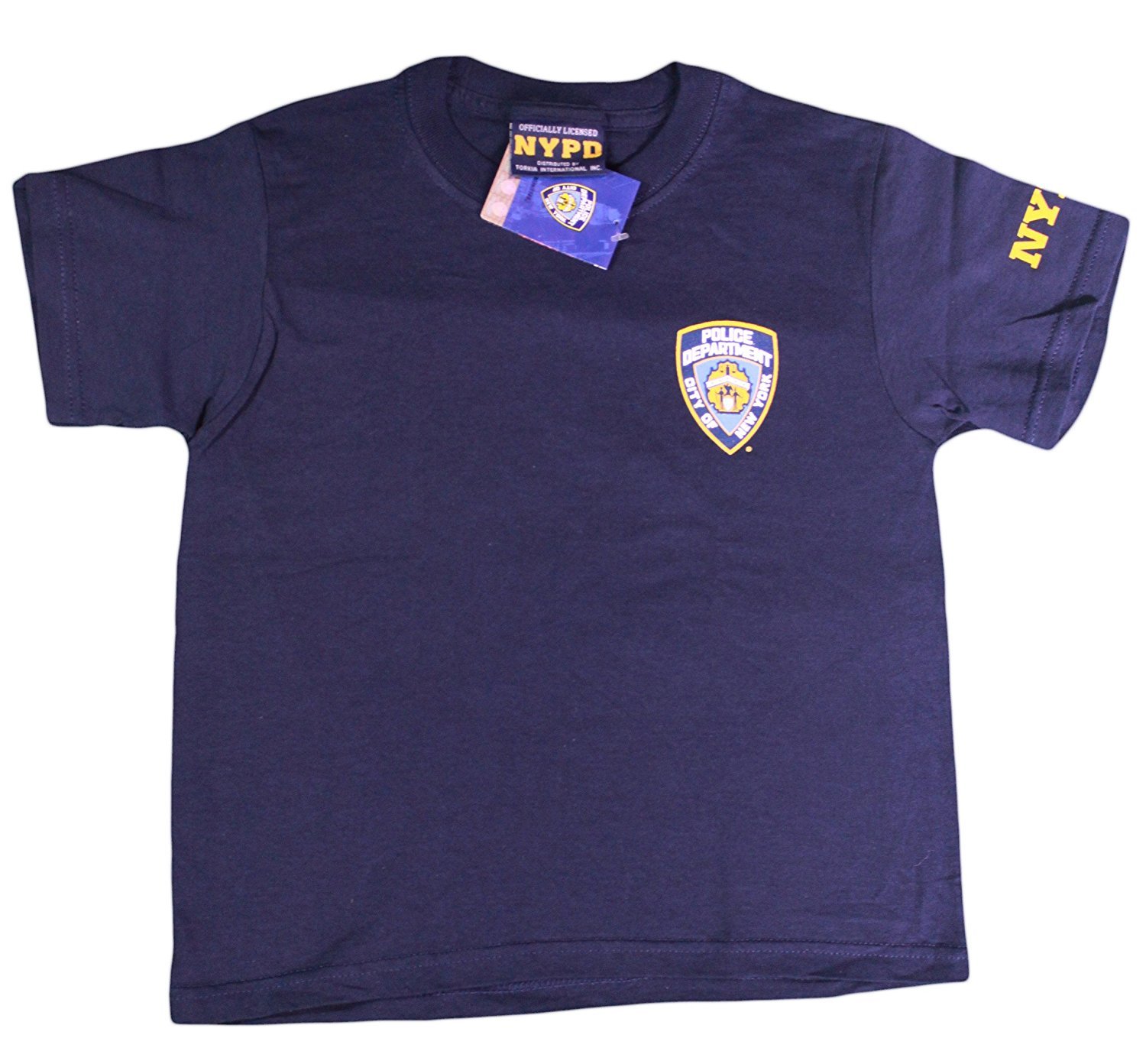 NYPD Kids T-Shirt New York Finest Youth Navy Tee