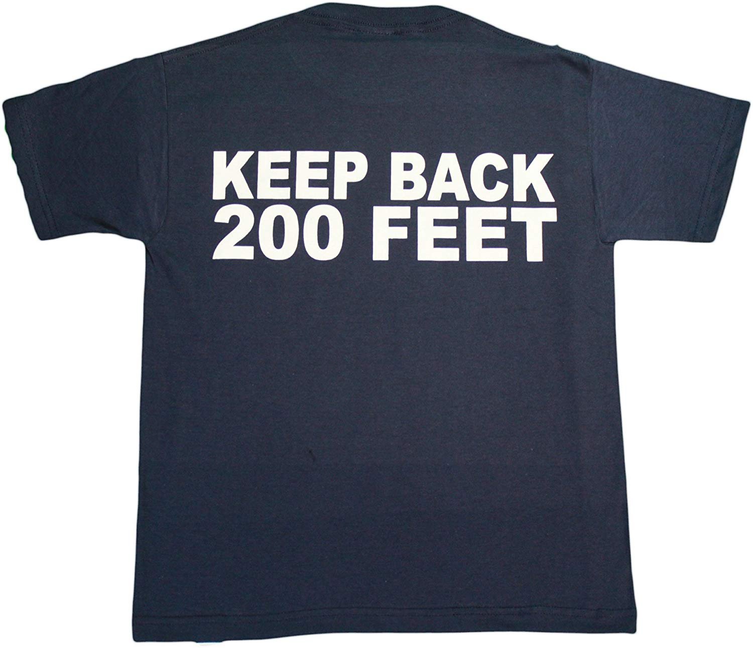 FDNY Kids Short Sleeve Screen Print 200 feet Back T-Shirt Navy