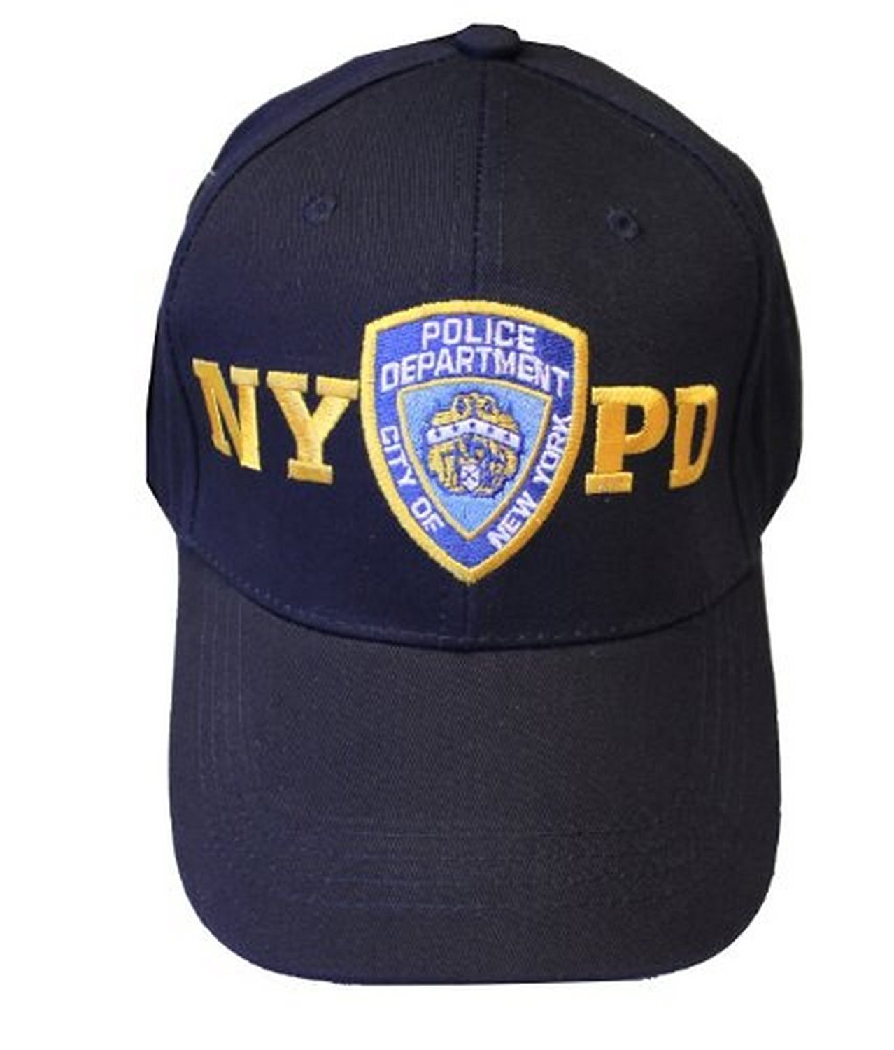 NYPD Baseball Hat New York Police Department Navy & Gold One Size