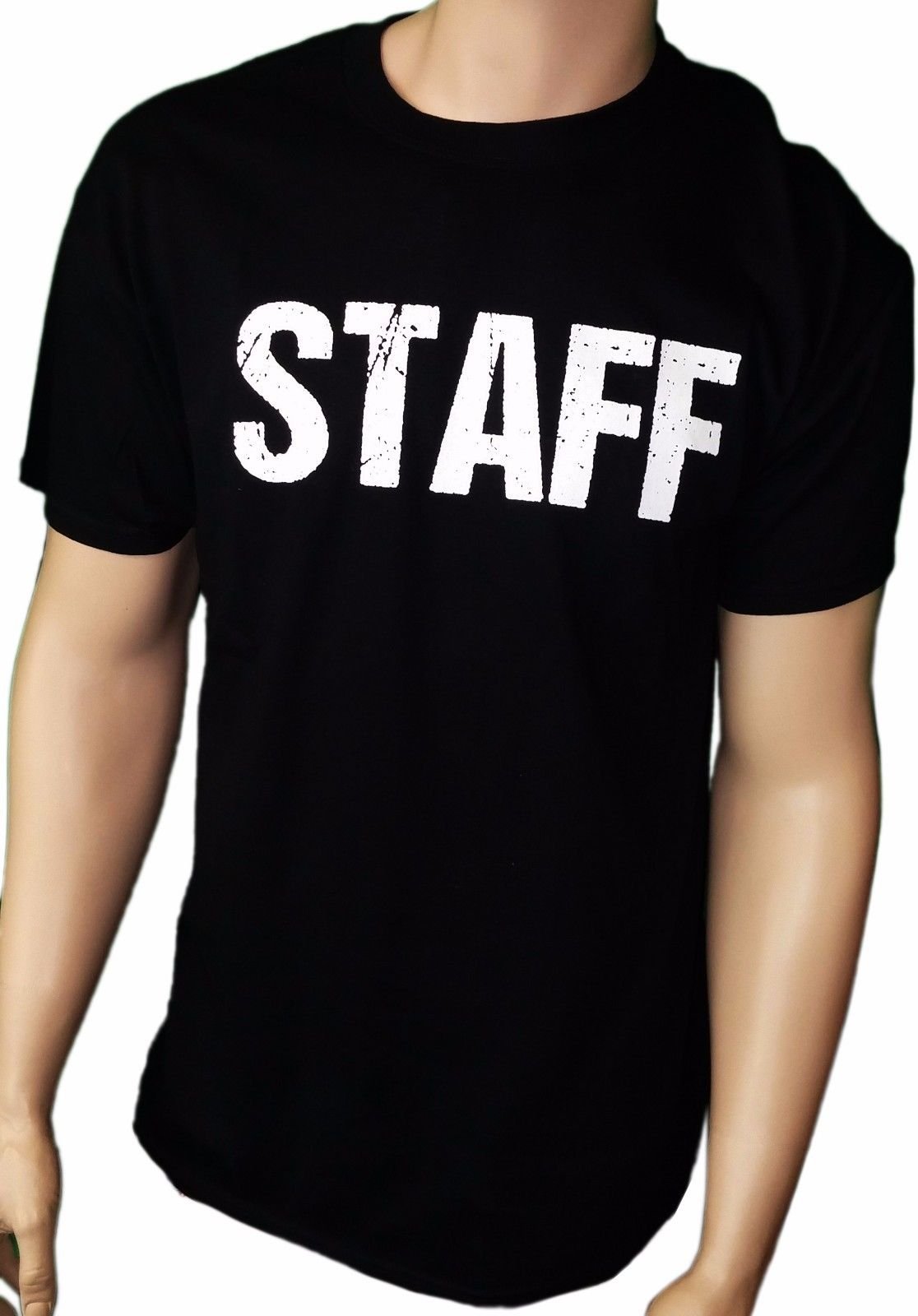 black staff t shirt