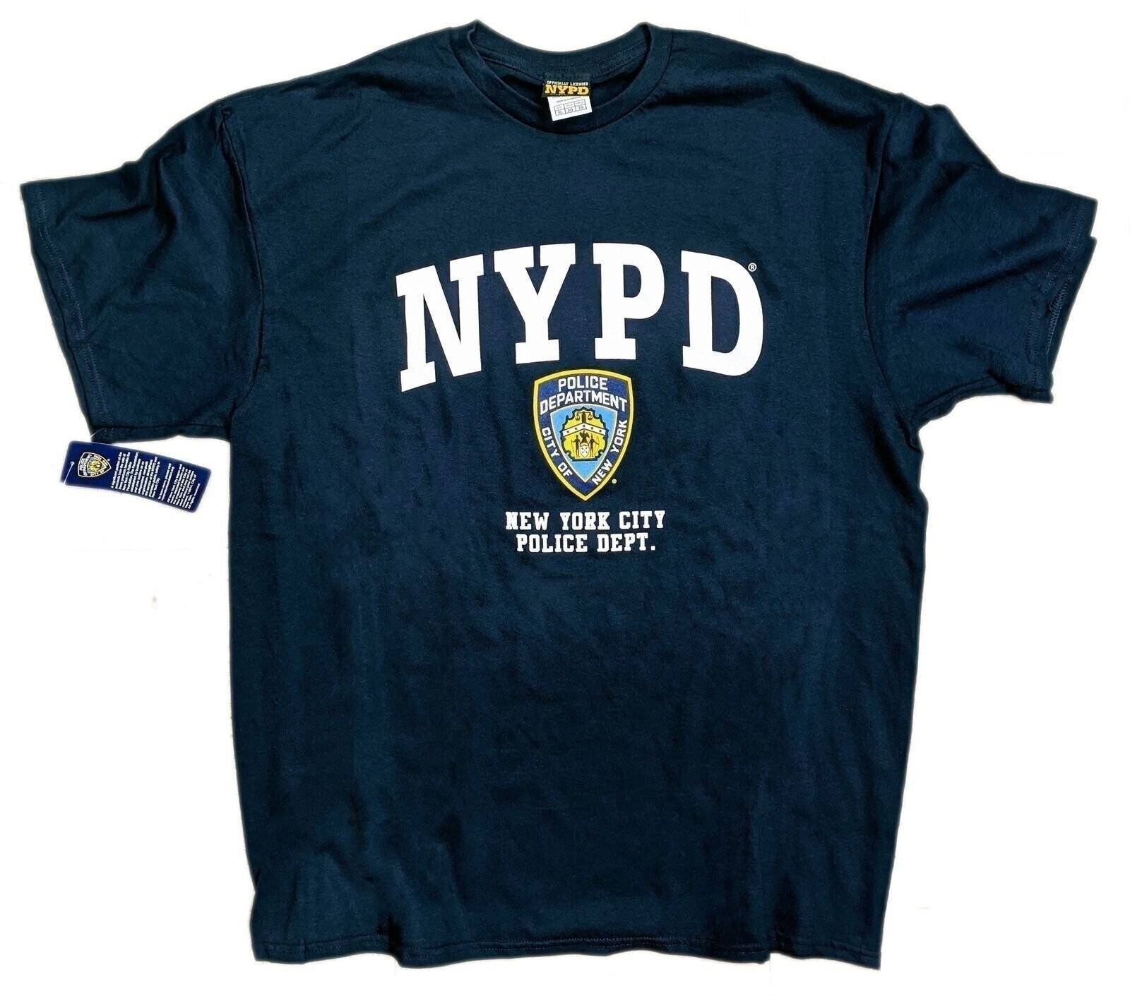 Men's NYPD T-Shirt Blue New York Police Officially Licensed Officer Tee
