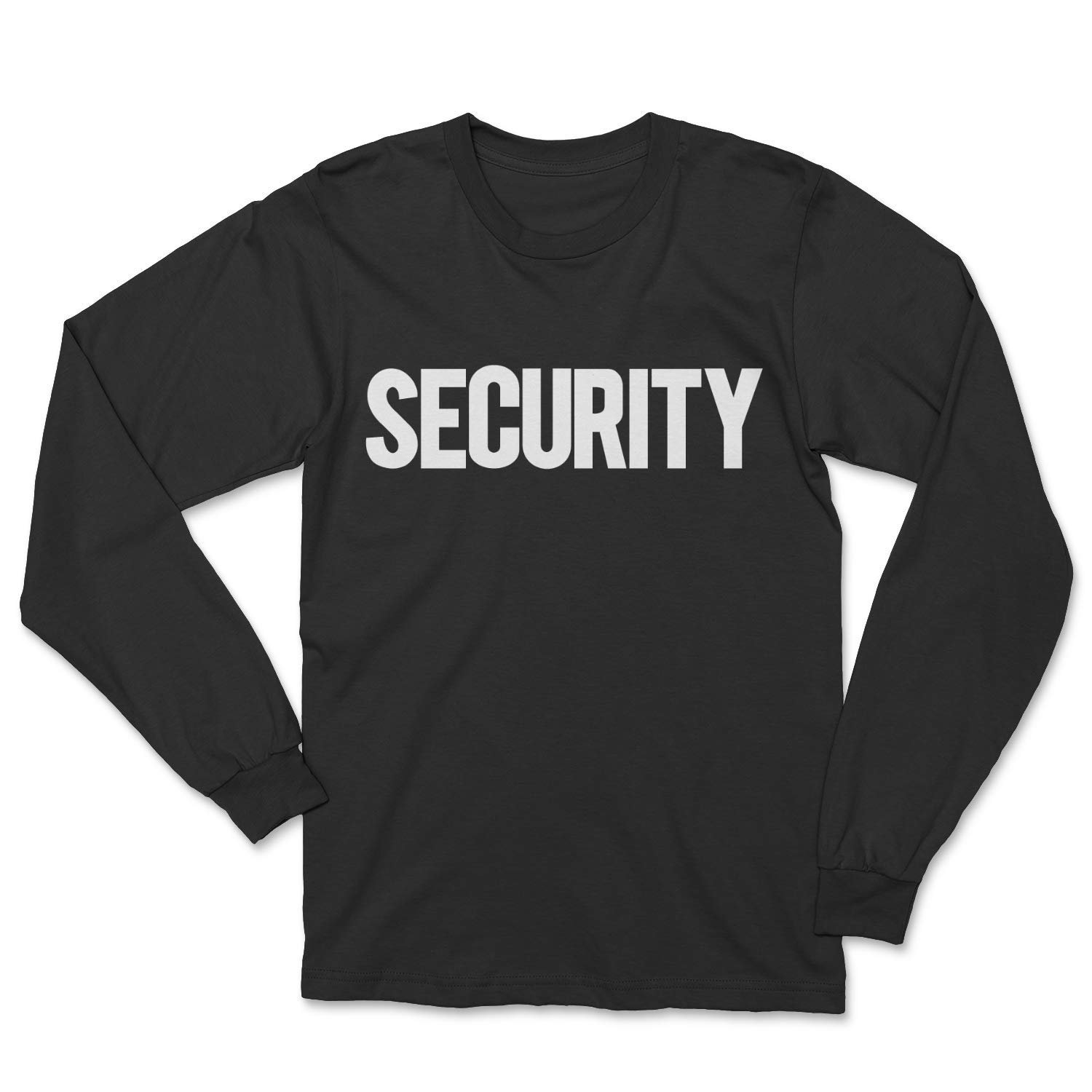 Men's Long Sleeve Security T-Shirt Bright & Bold Screen Printed | eBay