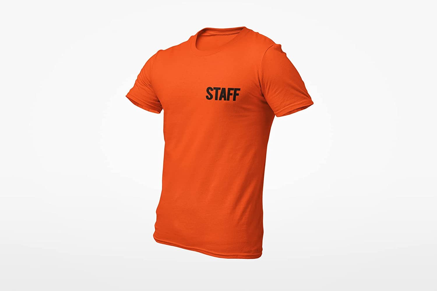 Camiseta para hombre Staff con serigrafía (impresión en el pecho y la espalda, naranja) - Imagen 6 de 6
