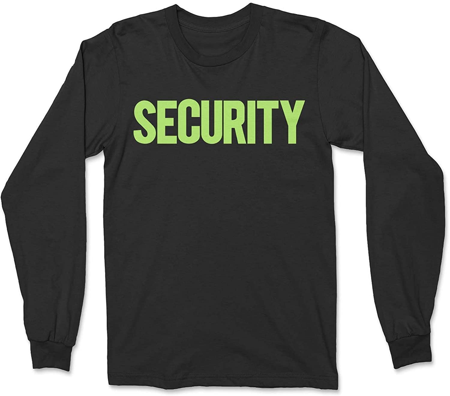 Men's Long Sleeve Security T-Shirt Bright & Bold Screen Printed