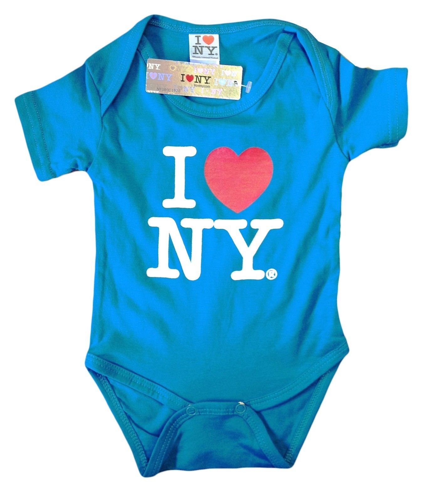 I Love NY New York Baby Infant Screen Printed Heart Bodysuit Hot Pink Girls NYC