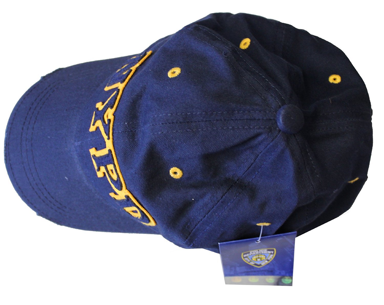 NYPD Baseball Hat New York Police Department Navy & Yellow One Size