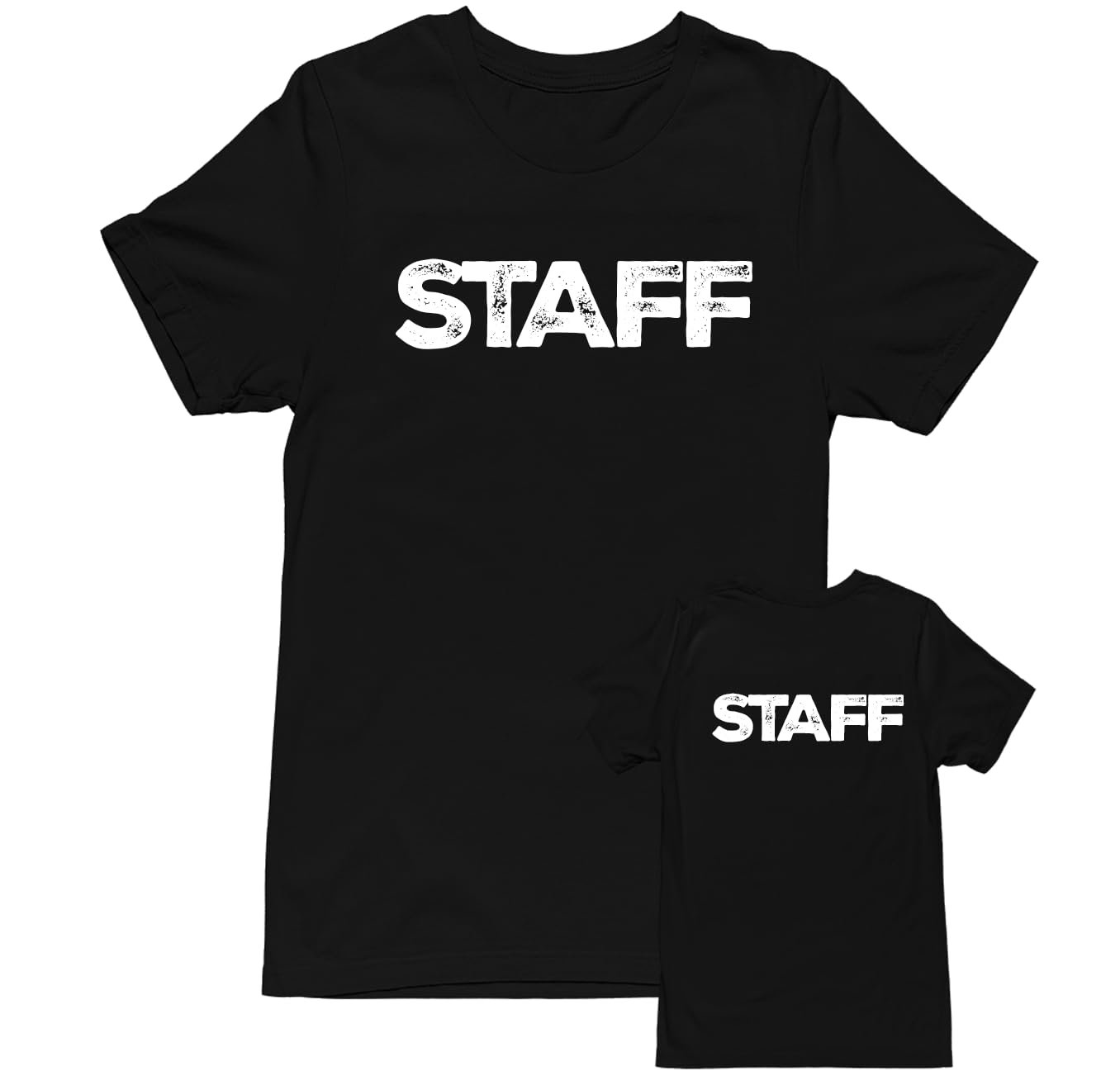 Camisetas Staff - Unisex para hombre - Diseño rústico - Camisetas de algodón suave (NR-A, delanteras y... - Imagen 8 de 17
