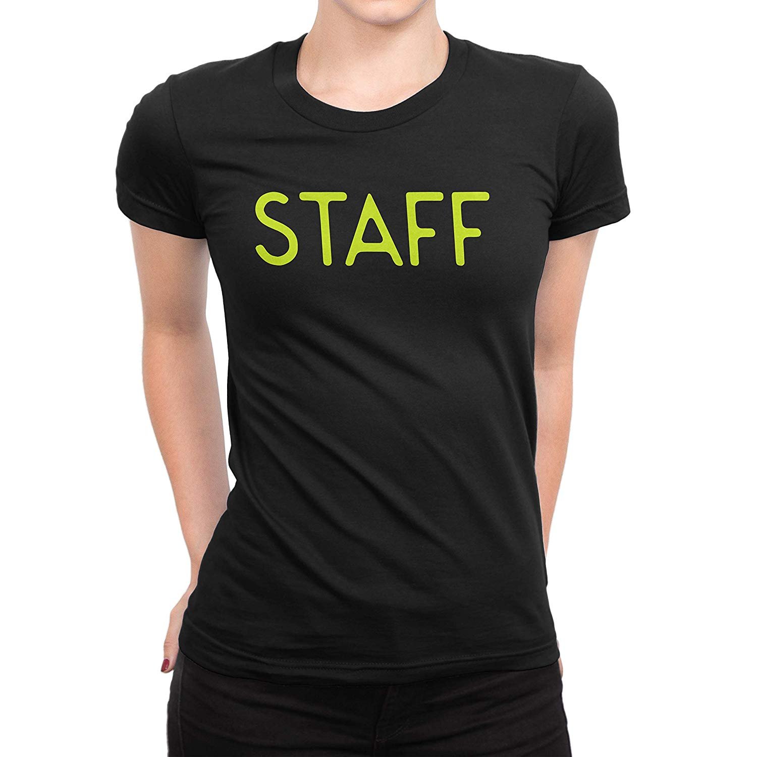 NYC Factory Staff T-Shirt Ladies Screen Printed Tee Front & Back Design Event Shirt