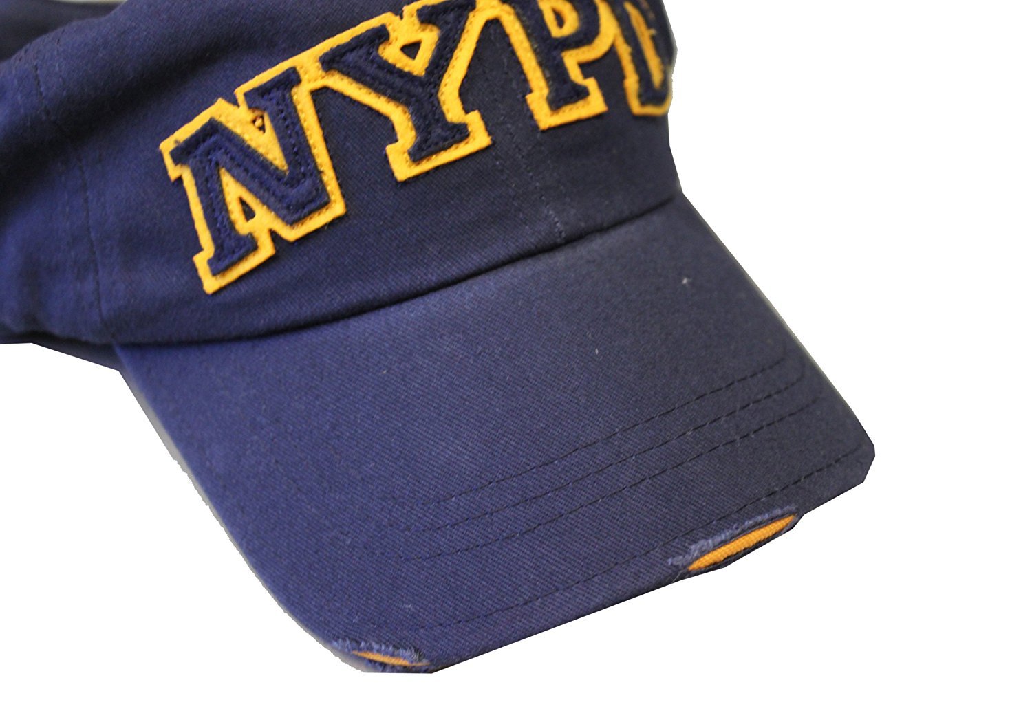 NYPD Baseball Hat New York Police Department Navy & Yellow One Size