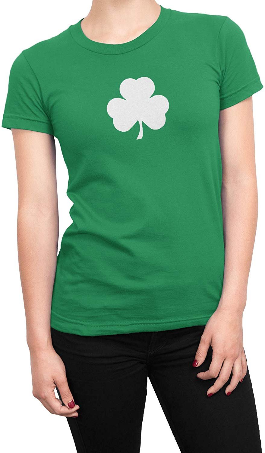 Ladies Shamrock Tee's St Patrick's Day Women's Party Irish Green Shirts