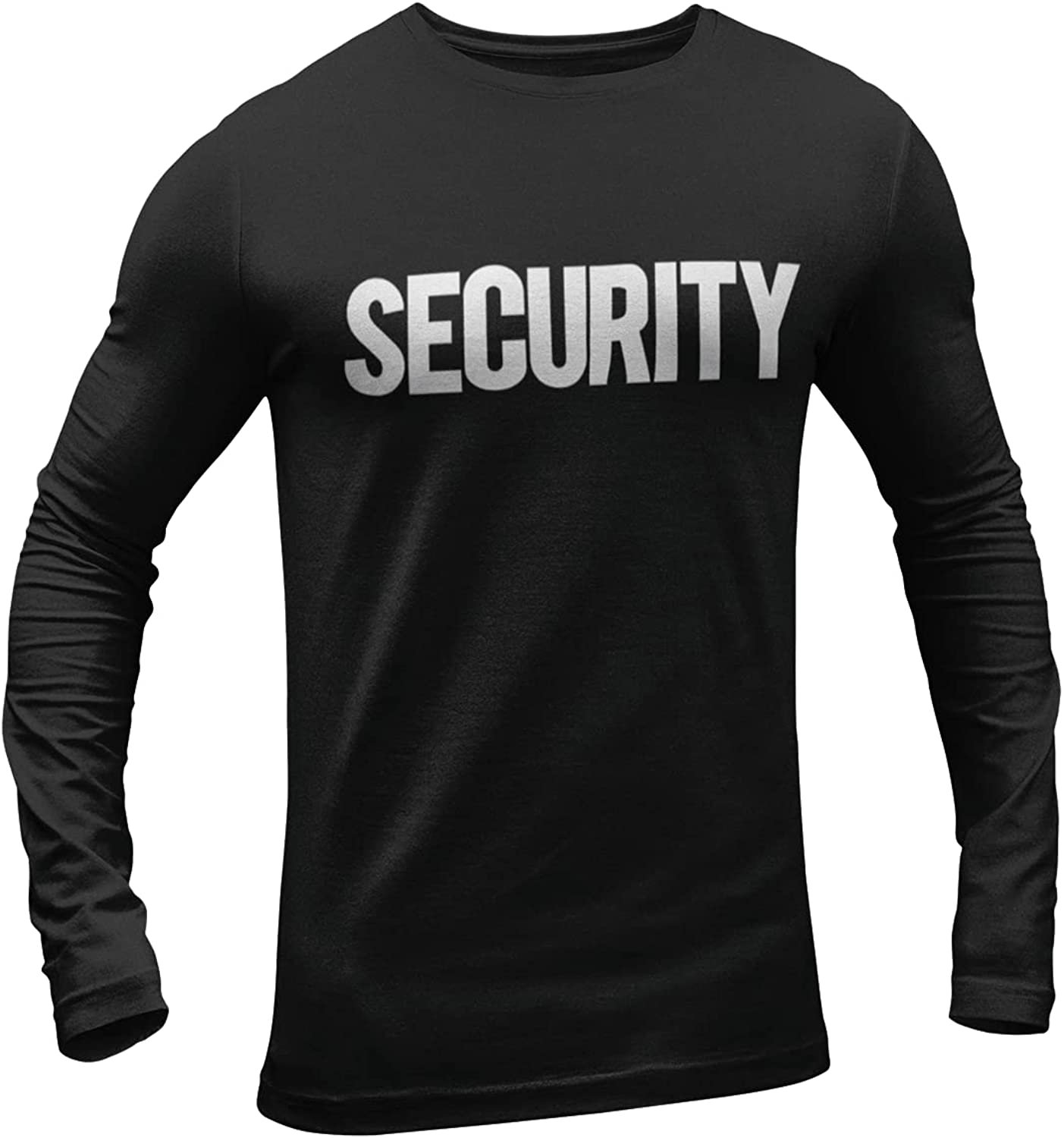 Men's Long Sleeve Security T-Shirt Bright & Bold Screen Printed