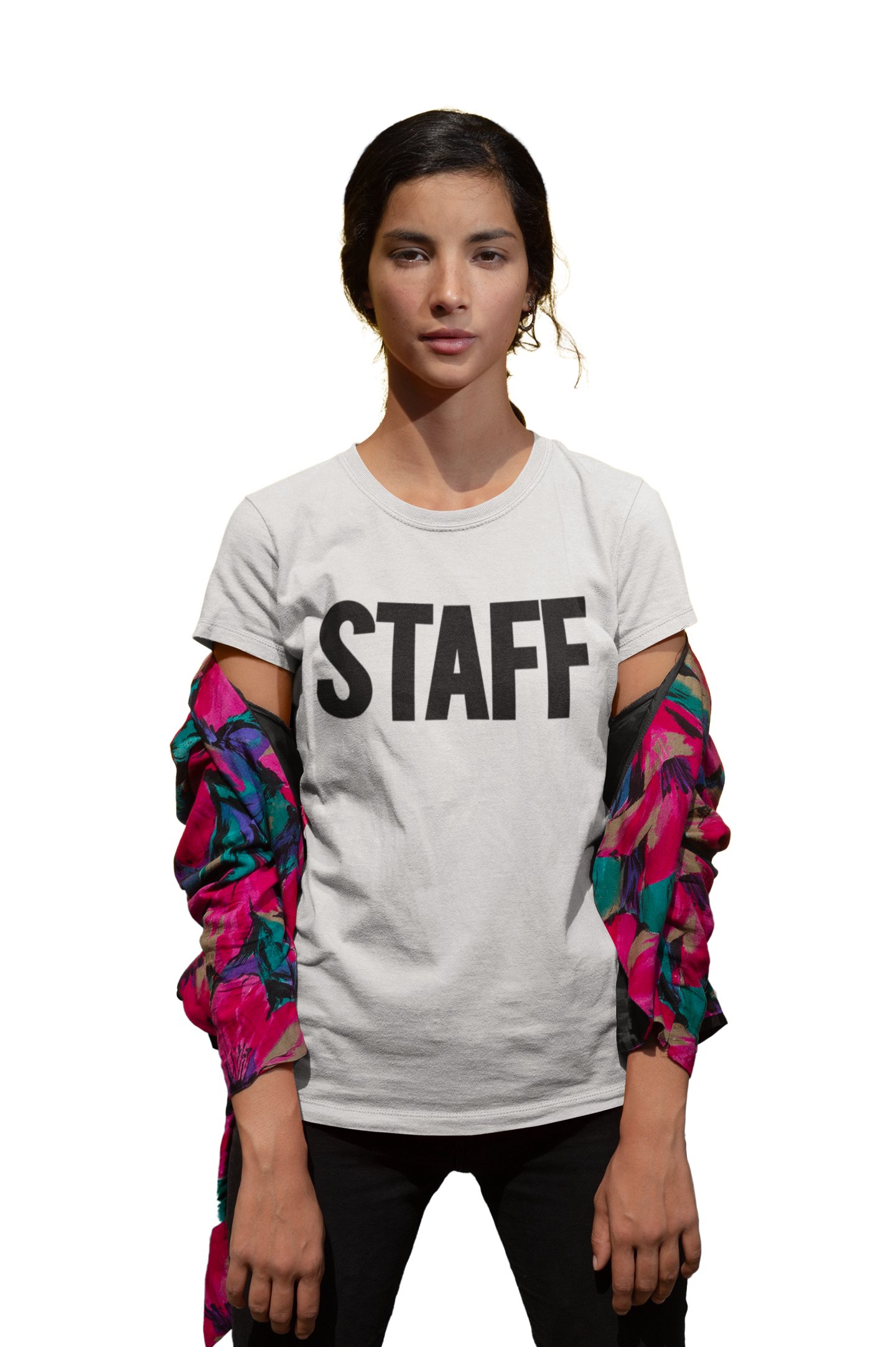 Camiseta de trabajo delantera y trasera con serigrafía para mujer - Imagen 11 de 11