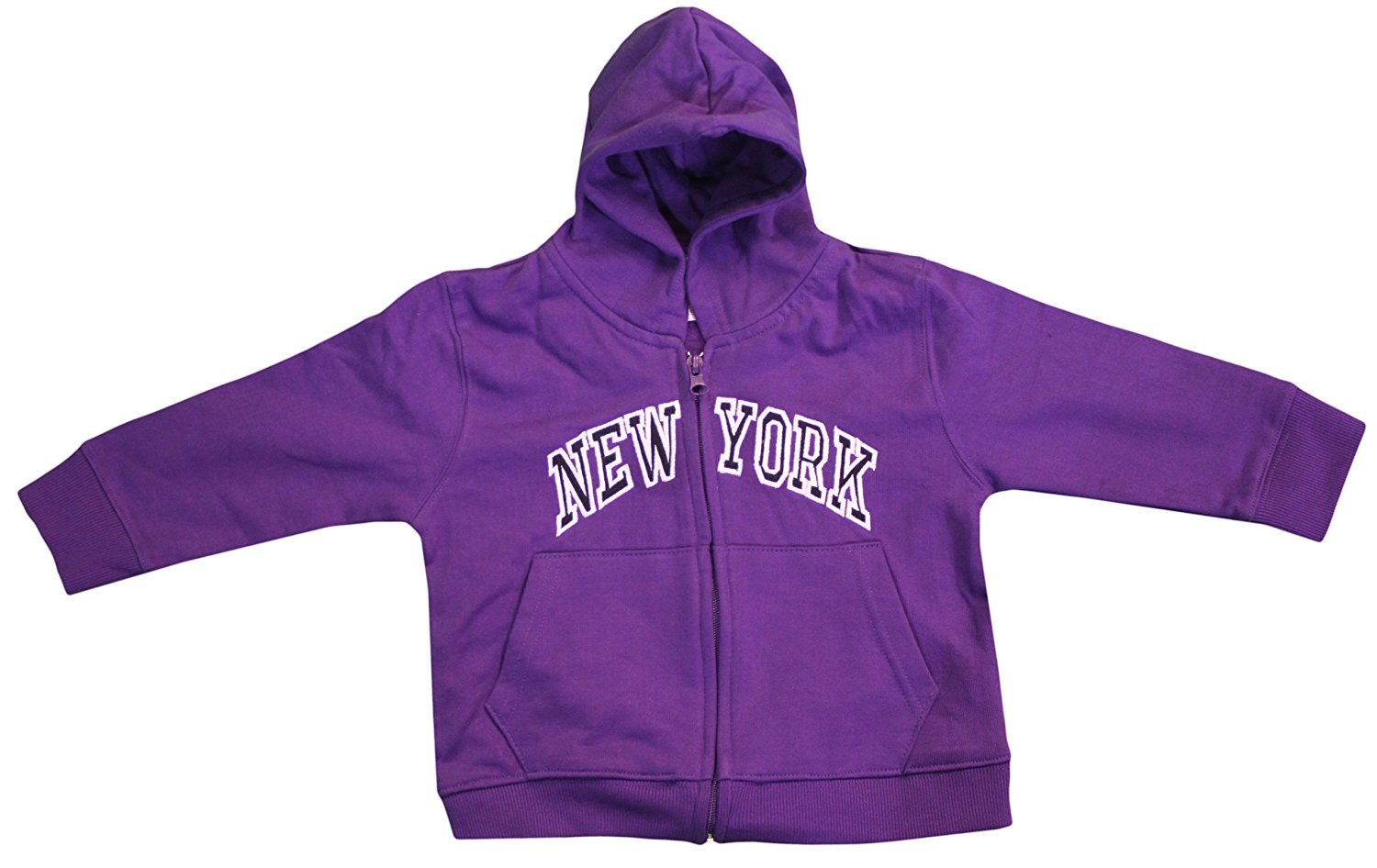 New York City Infant Baby Zippered Hoodie Sweatshirt Purple 12 Months