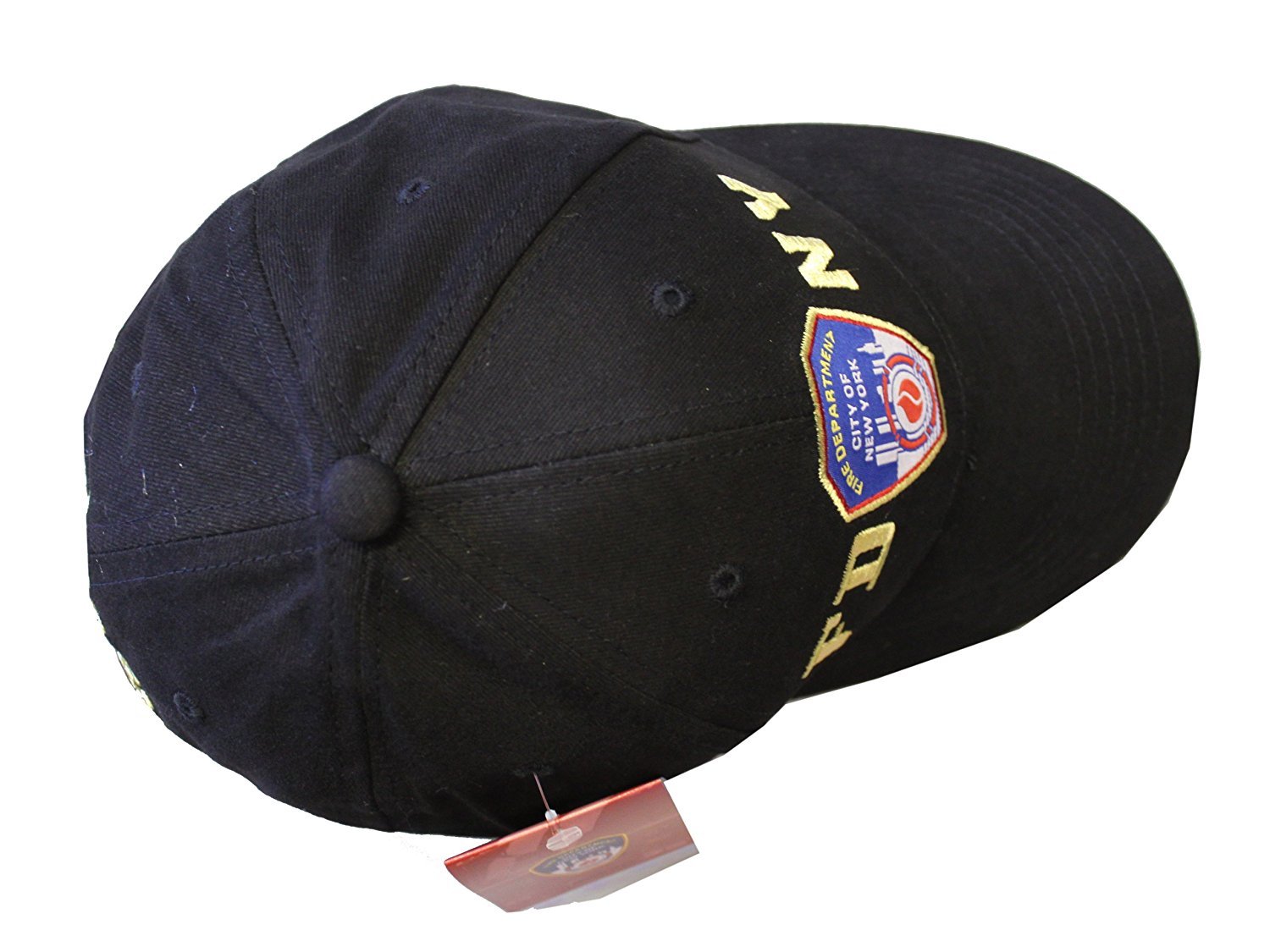 FDNY Baseball Hat Police Badge Fire Department Of New York City Black & Gold ...