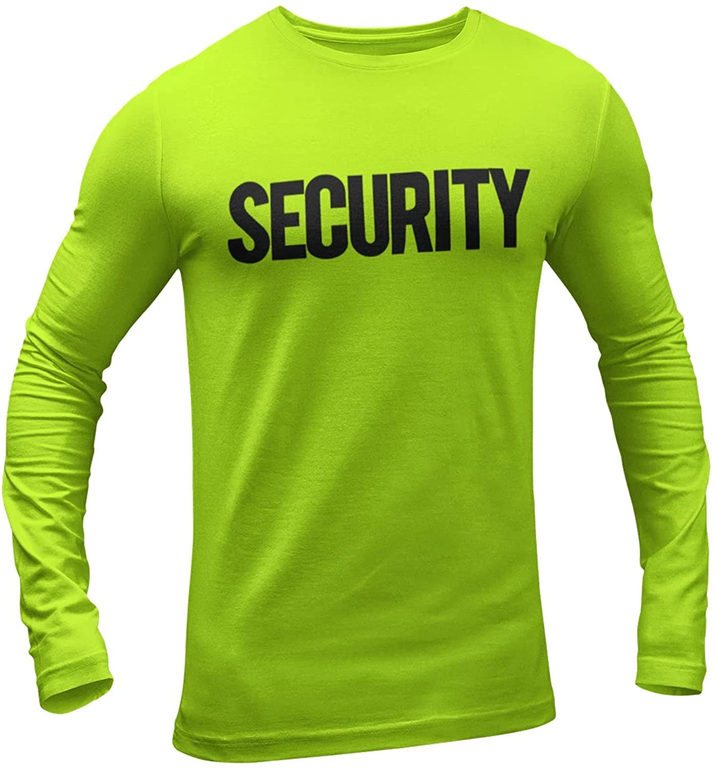 Men's Long Sleeve Security T-Shirt Bright & Bold Screen Printed