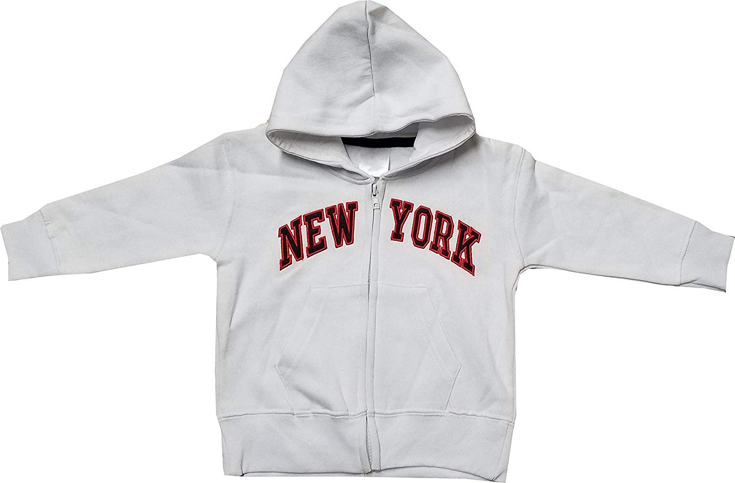 New York City Infant Baby Zippered Hoodie Sweatshirt White