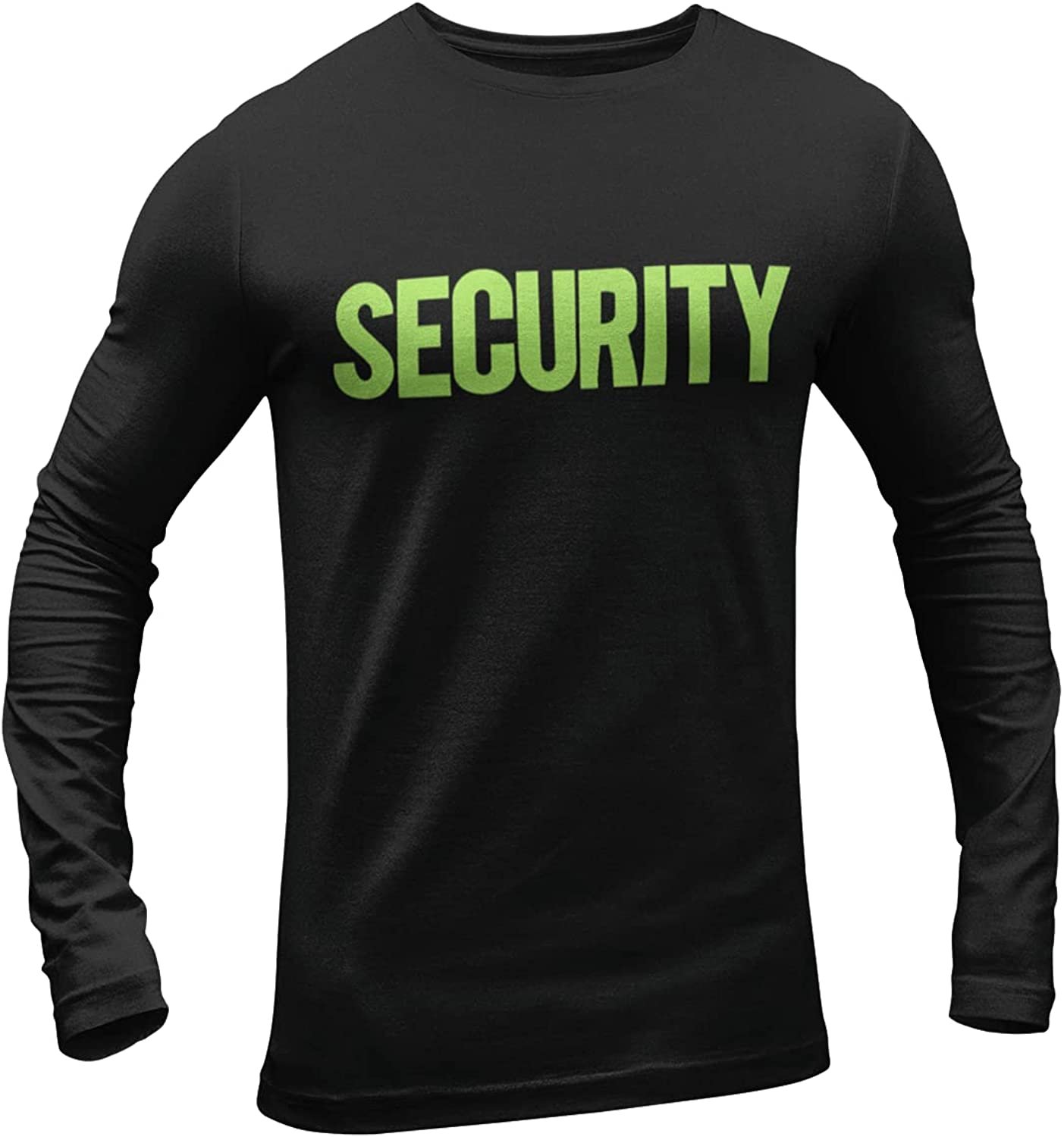 Long Sleeve Security T-Shirt Bright &amp; Bold Screen Printed | eBay
