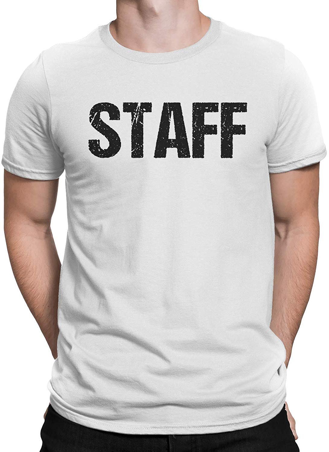 black staff shirt